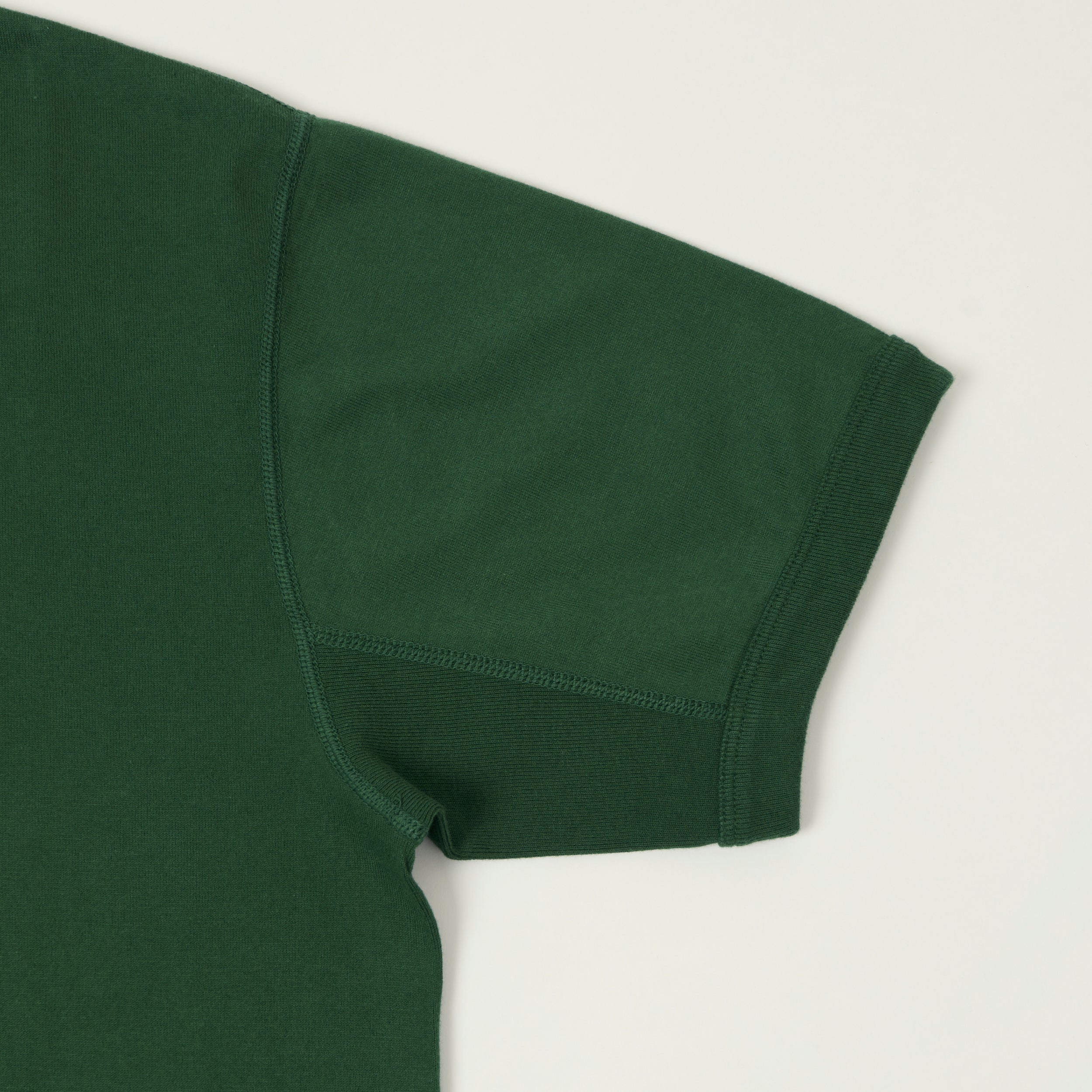 FULLCOUNT 5222 Flat Seam Heavyweight T-Shirt - Dark Green