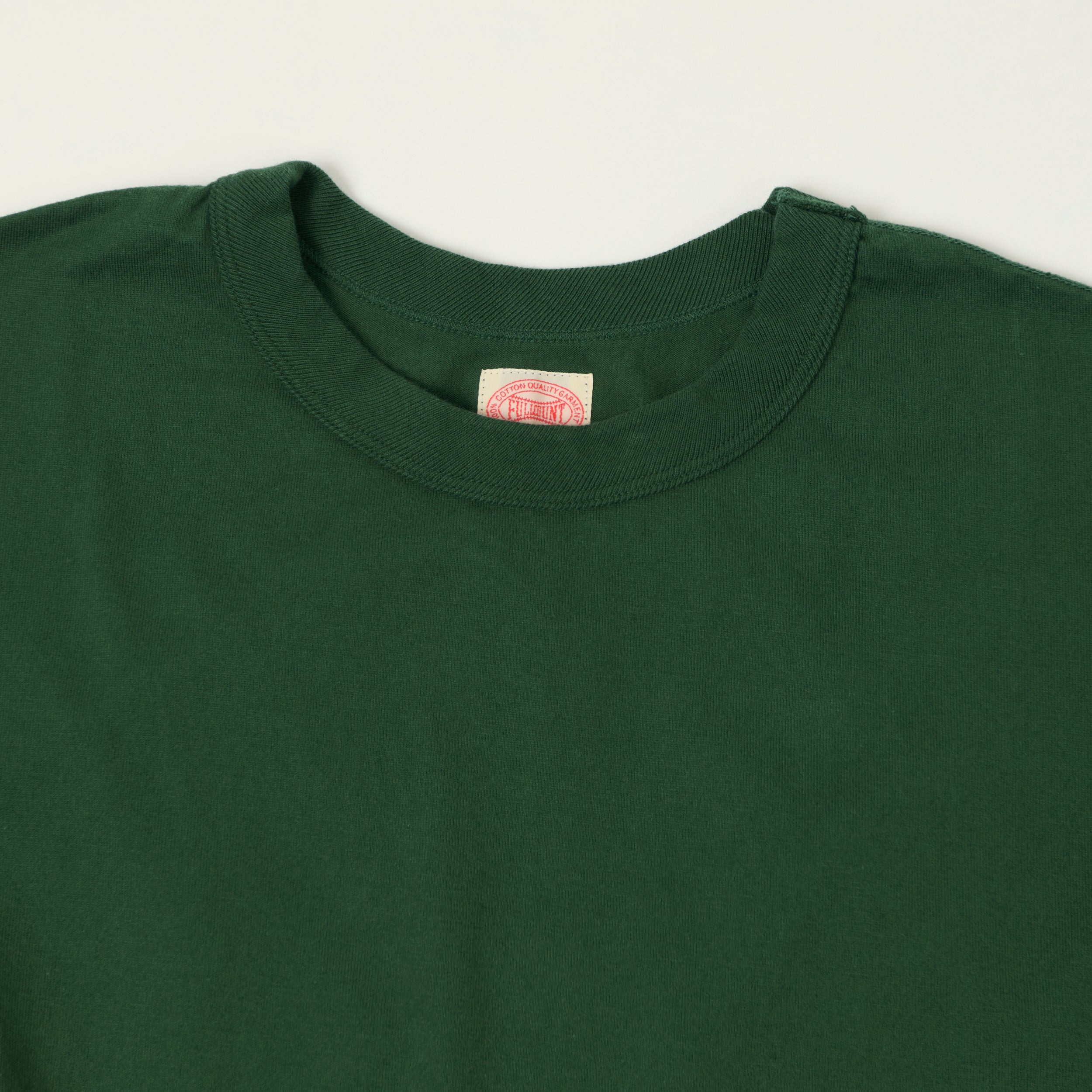 FULLCOUNT 5222 Flat Seam Heavyweight T-Shirt - Dark Green