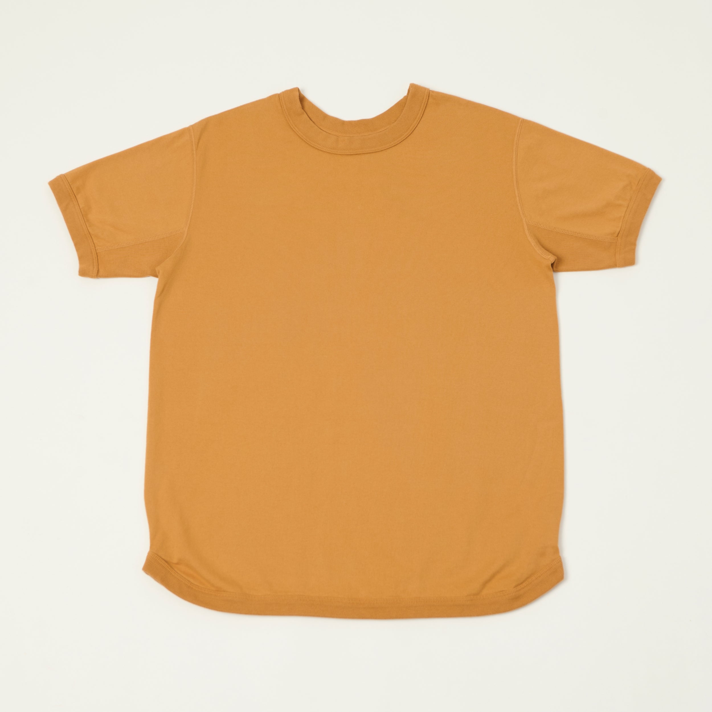 FULLCOUNT 5222 Flat Seam Heavyweight T-Shirt - Saffron