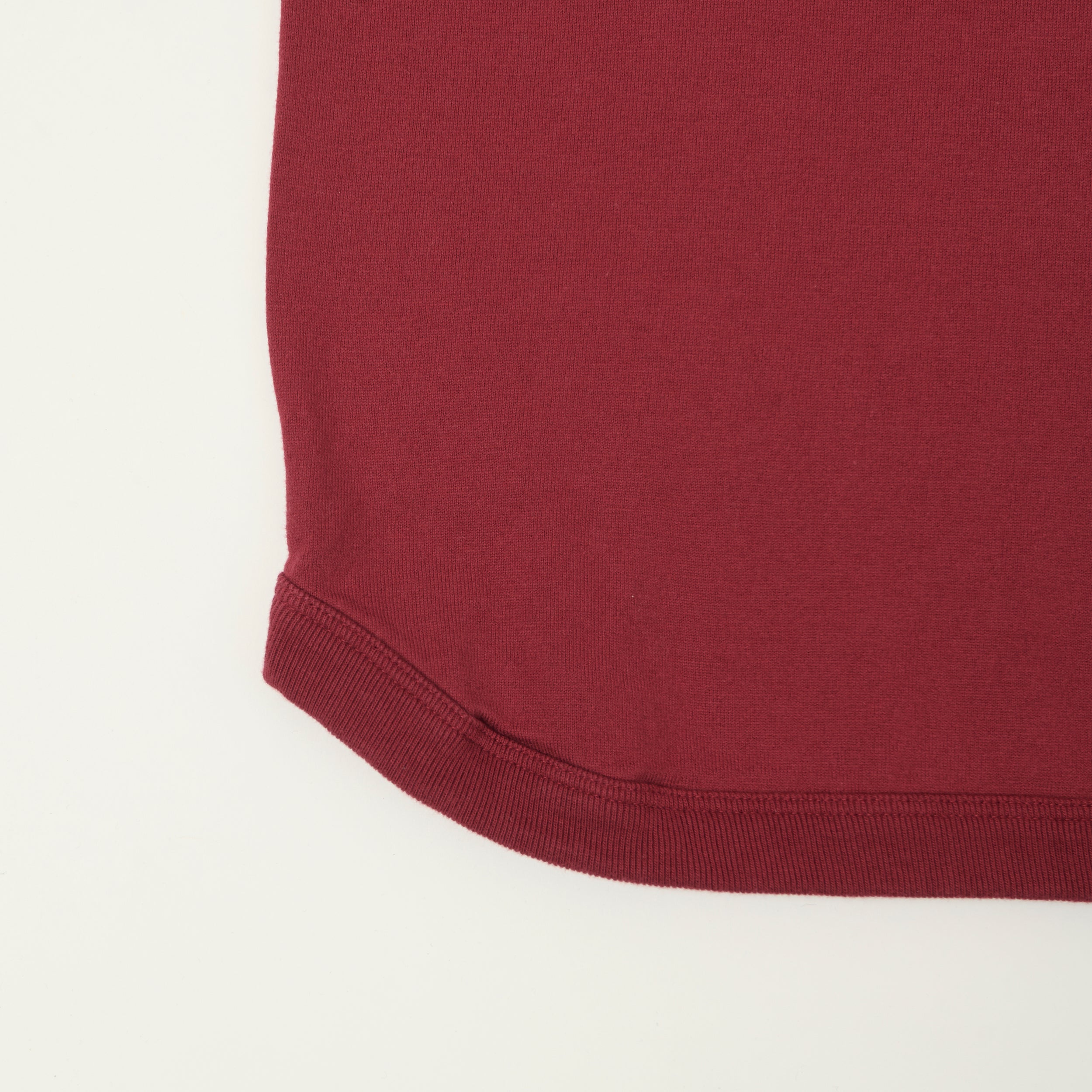 FULLCOUNT 5222H Flat Seam Heavyweight Henley - Burgundy