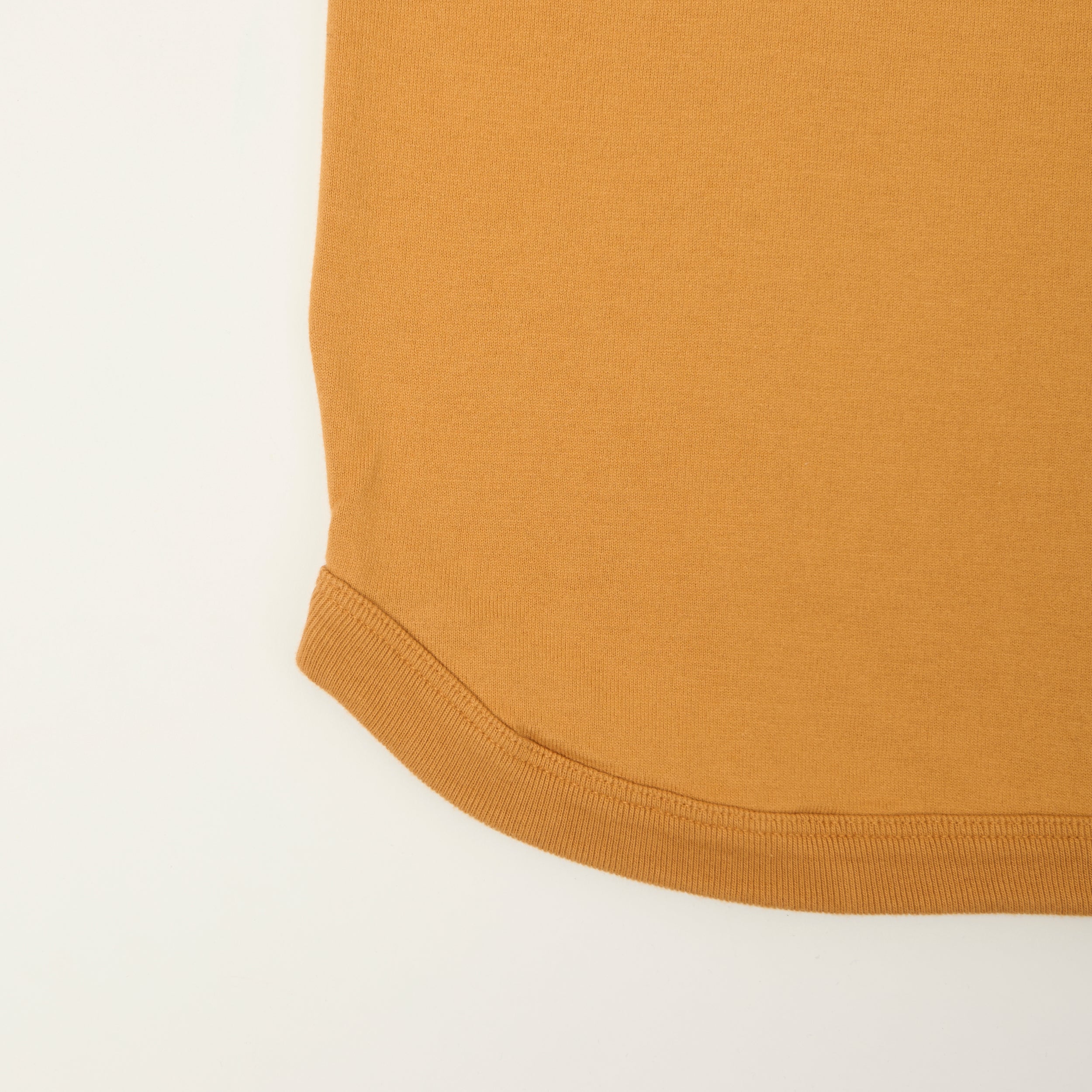 FULLCOUNT 5222LH Flat Seam Heavyweight Henley - Saffron