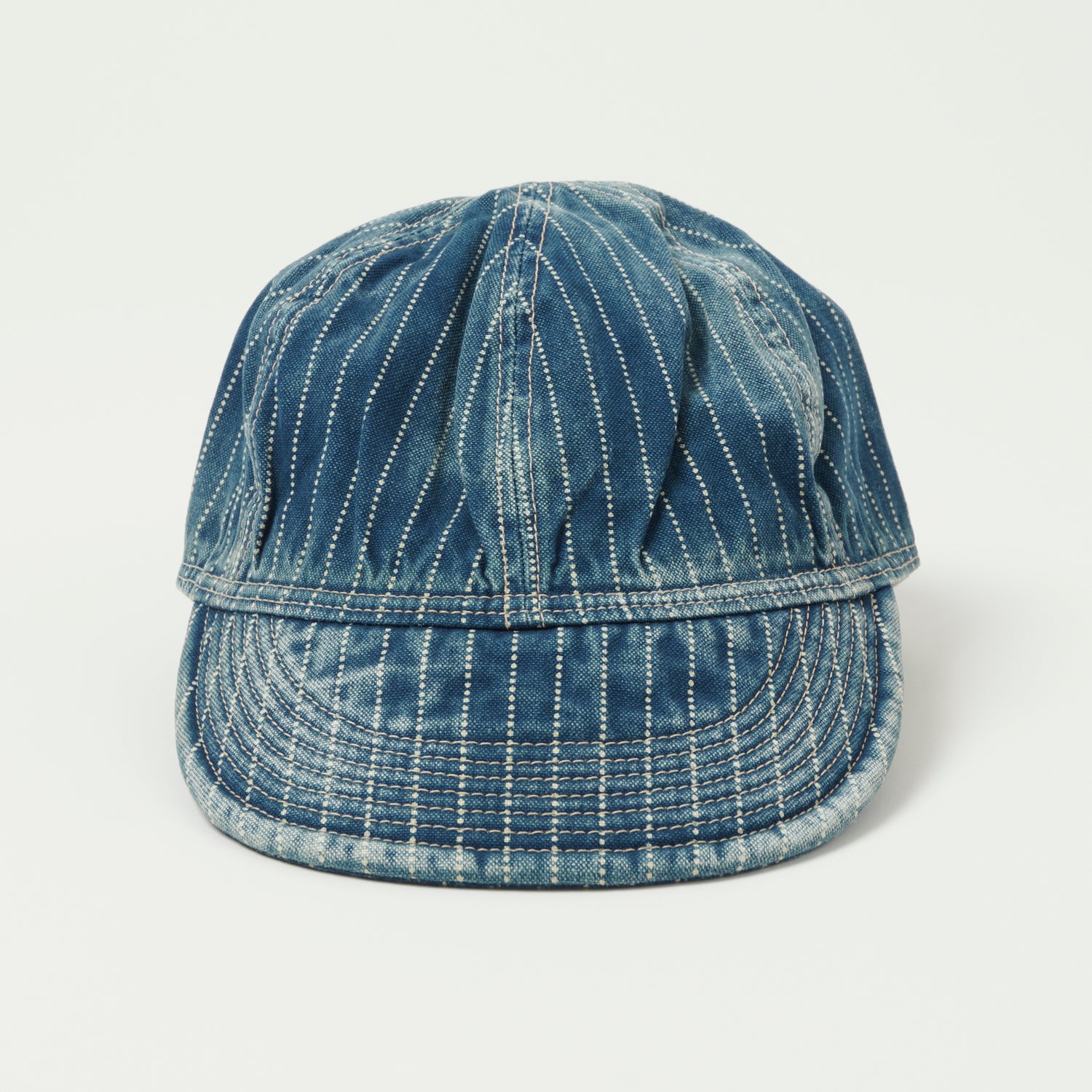 FULLCOUNT 6024 Indigo Wabash AAF Mechanic Denim Cap - Heavy Wash