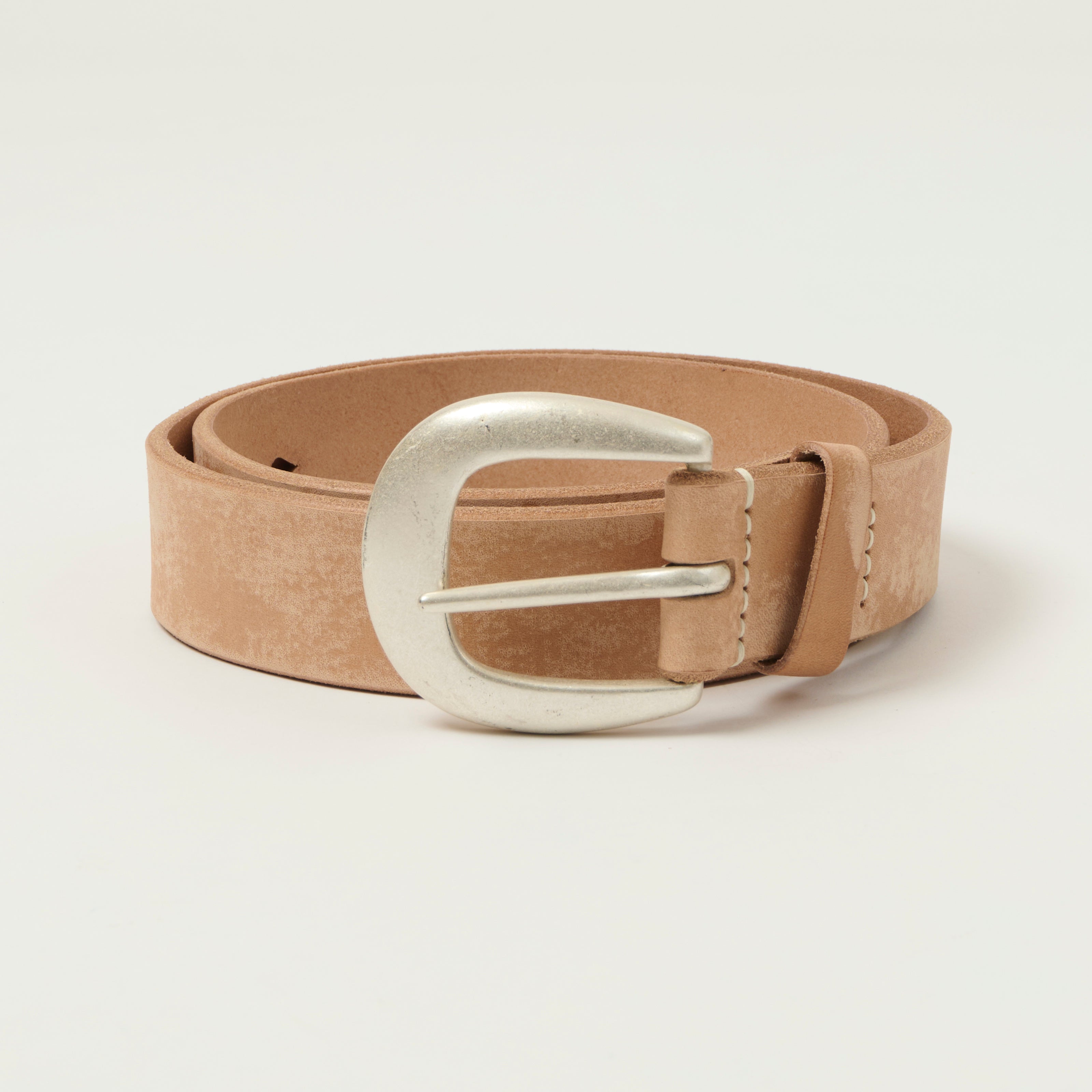 FULLCOUNT 6210 Wild Leather Belt - Natural
