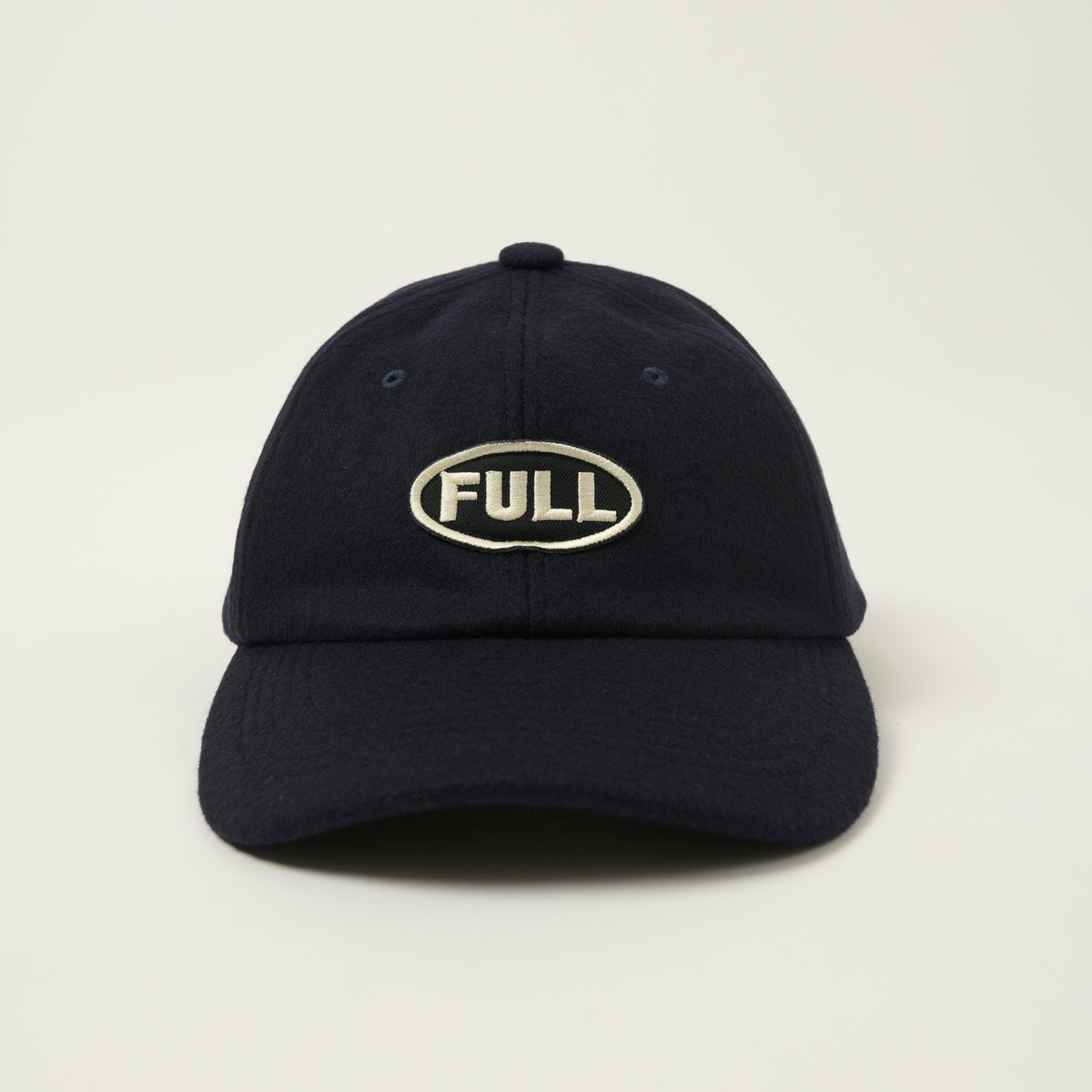 FULLCOUNT 6262 Six Panel 'FULL' Melton Wool Baseball Cap - Navy