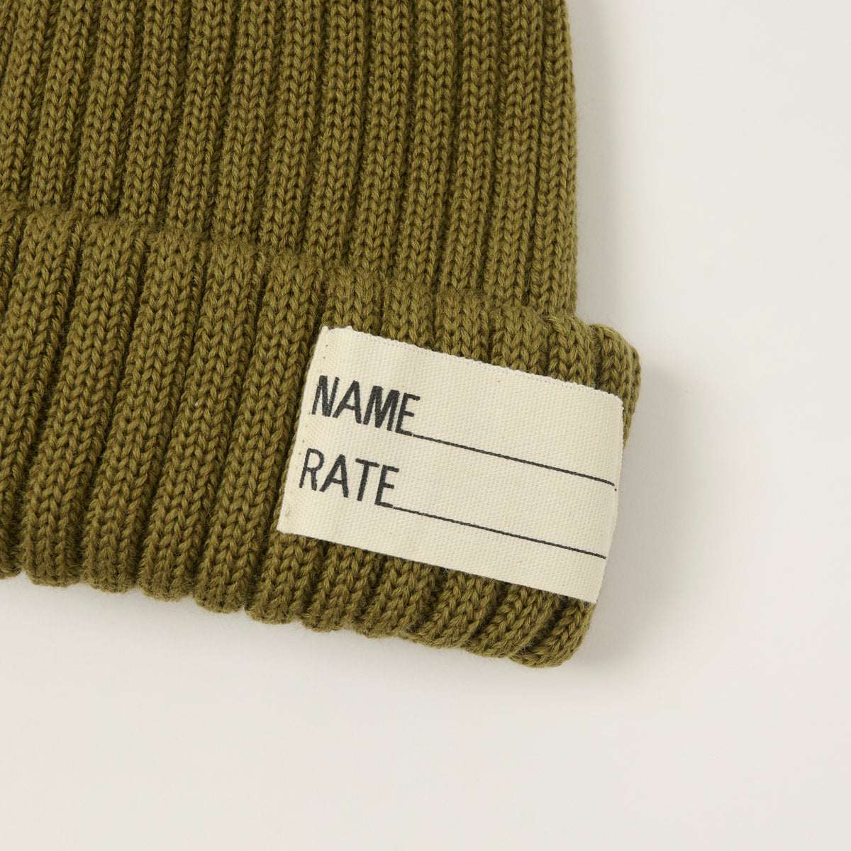 FULLCOUNT 6263 U.S Navy Wool Watch Cap - Olive