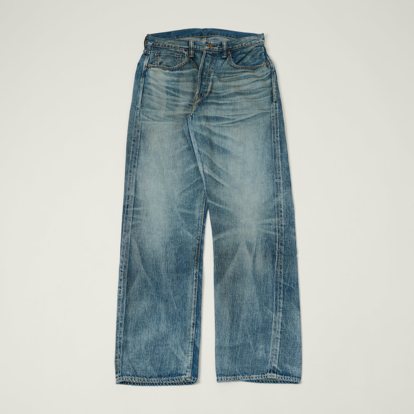 FULLCOUNT S0105SS 11.5oz WWII Model Wide Straight Jean - 'Master of Reality' Wash
