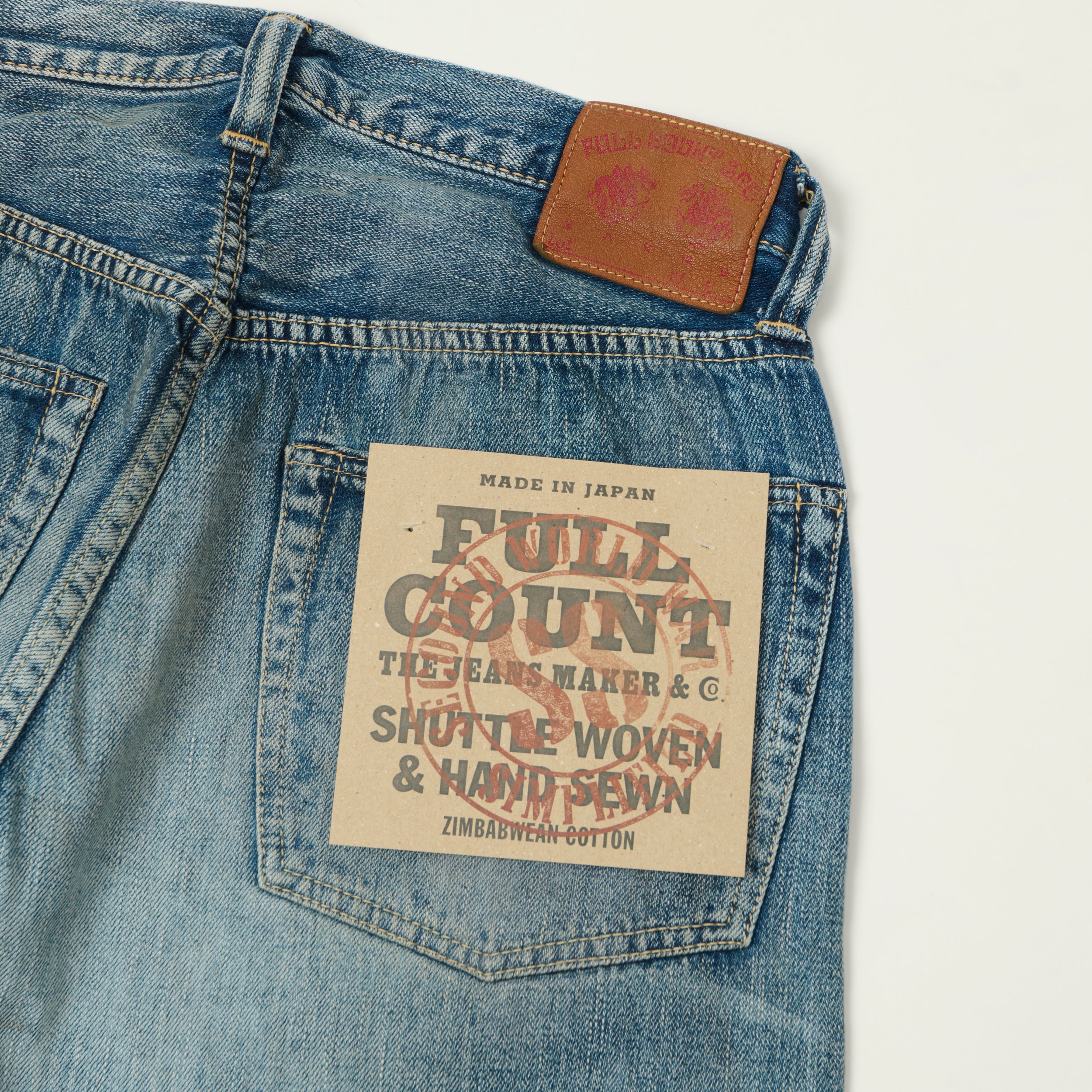 FULLCOUNT S0105SS 11.5oz WWII Model Wide Straight Jean - 'Master of Reality' Wash
