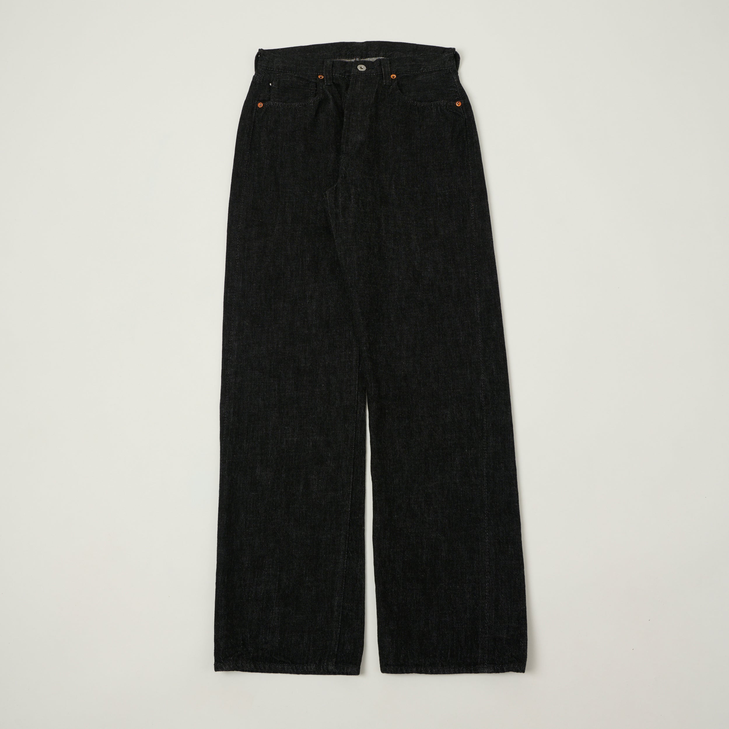 FULLCOUNT S0105 11.5oz WWII Model Wide Straight Jean - Black