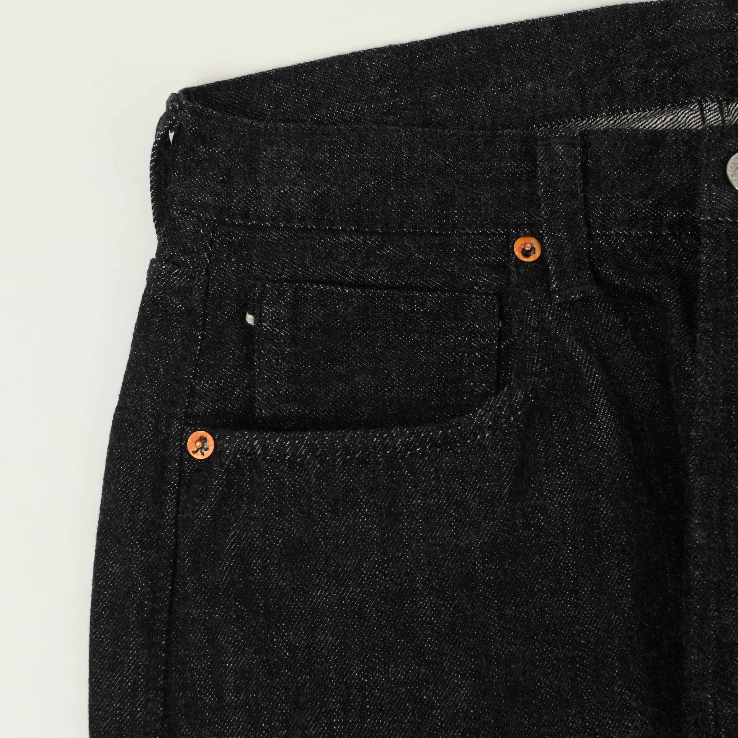 FULLCOUNT S0105 11.5oz WWII Model Wide Straight Jean - Black