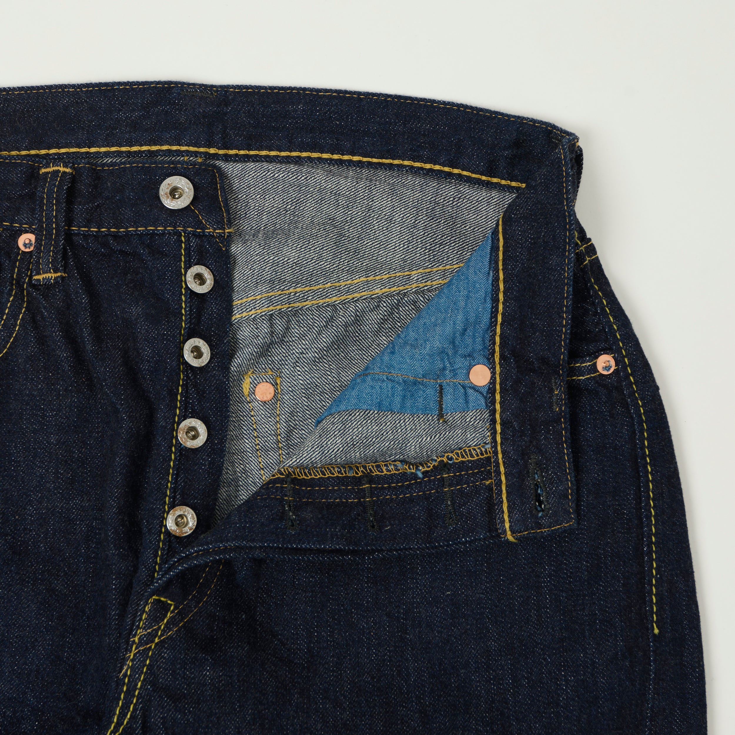 FULLCOUNT S0105 11.5oz WWII Model Wide Straight Jean - One Wash