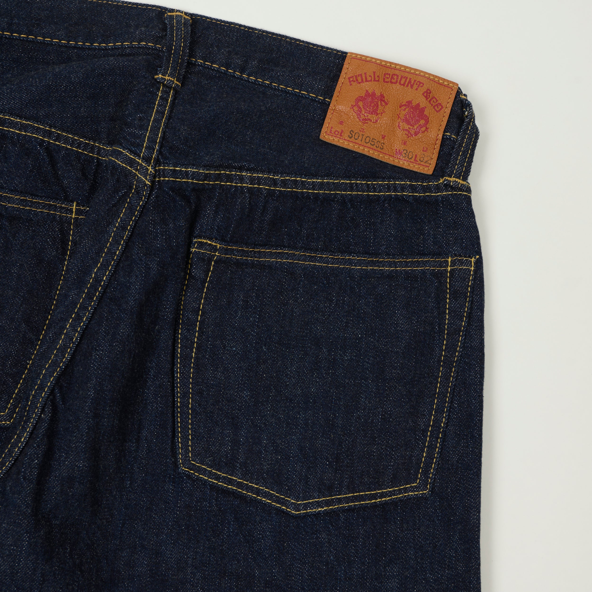 FULLCOUNT S0105 11.5oz WWII Model Wide Straight Jean - One Wash