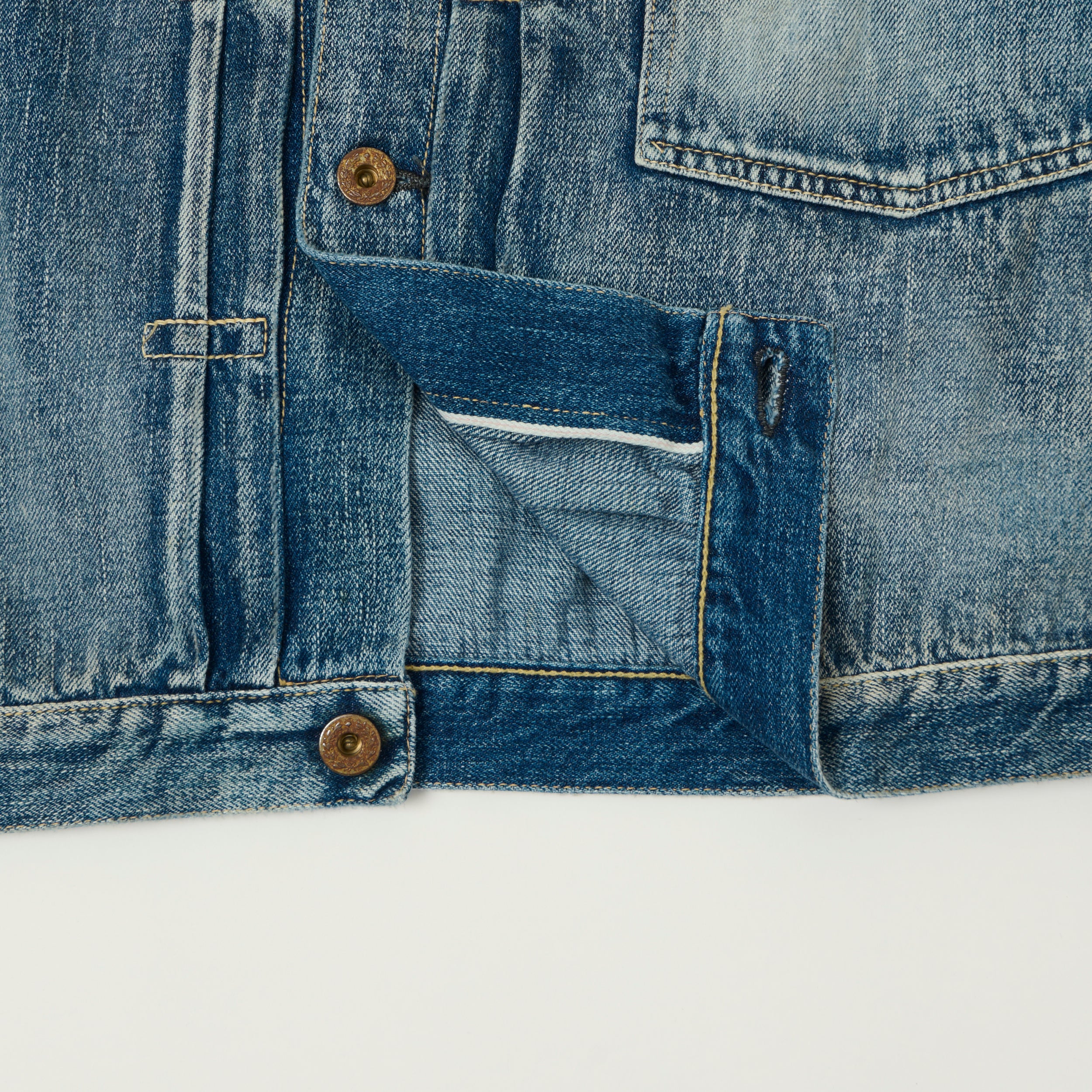 FULLCOUNT S2107SS 11.5oz WWII Model Denim Jacket - 'Master of Reality' Wash