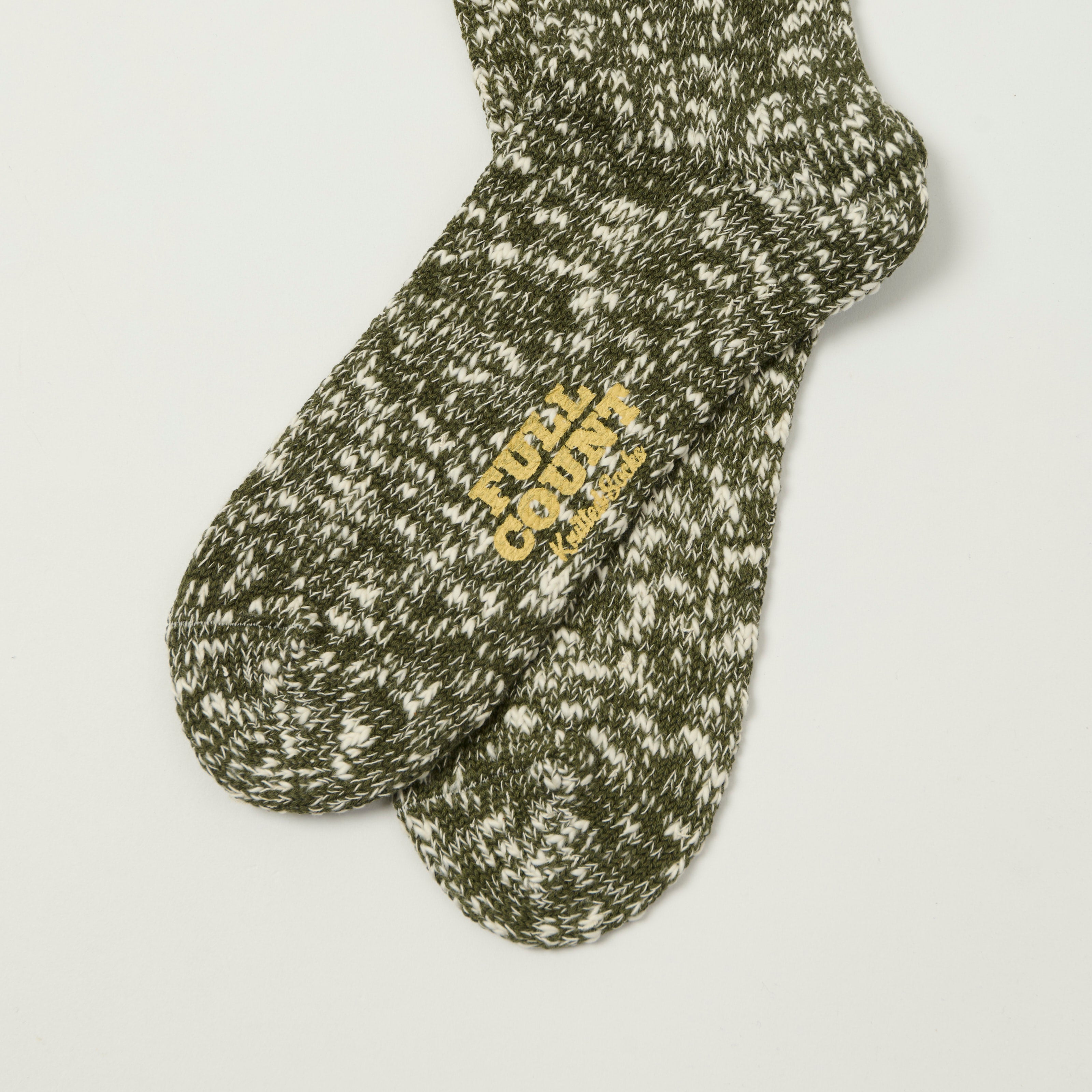 FULLCOUNT 6110 Slub Sock - Green