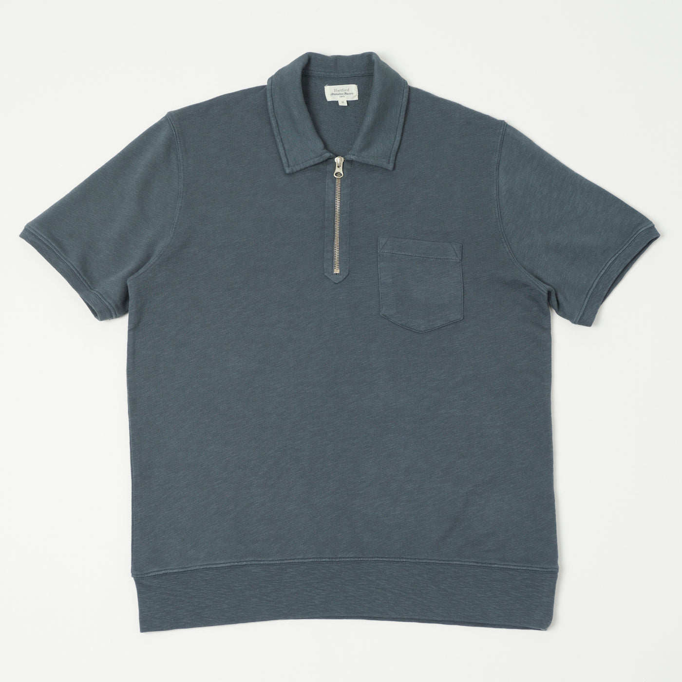 Hartford Quarter Zip Polo T-Shirt - Thunder