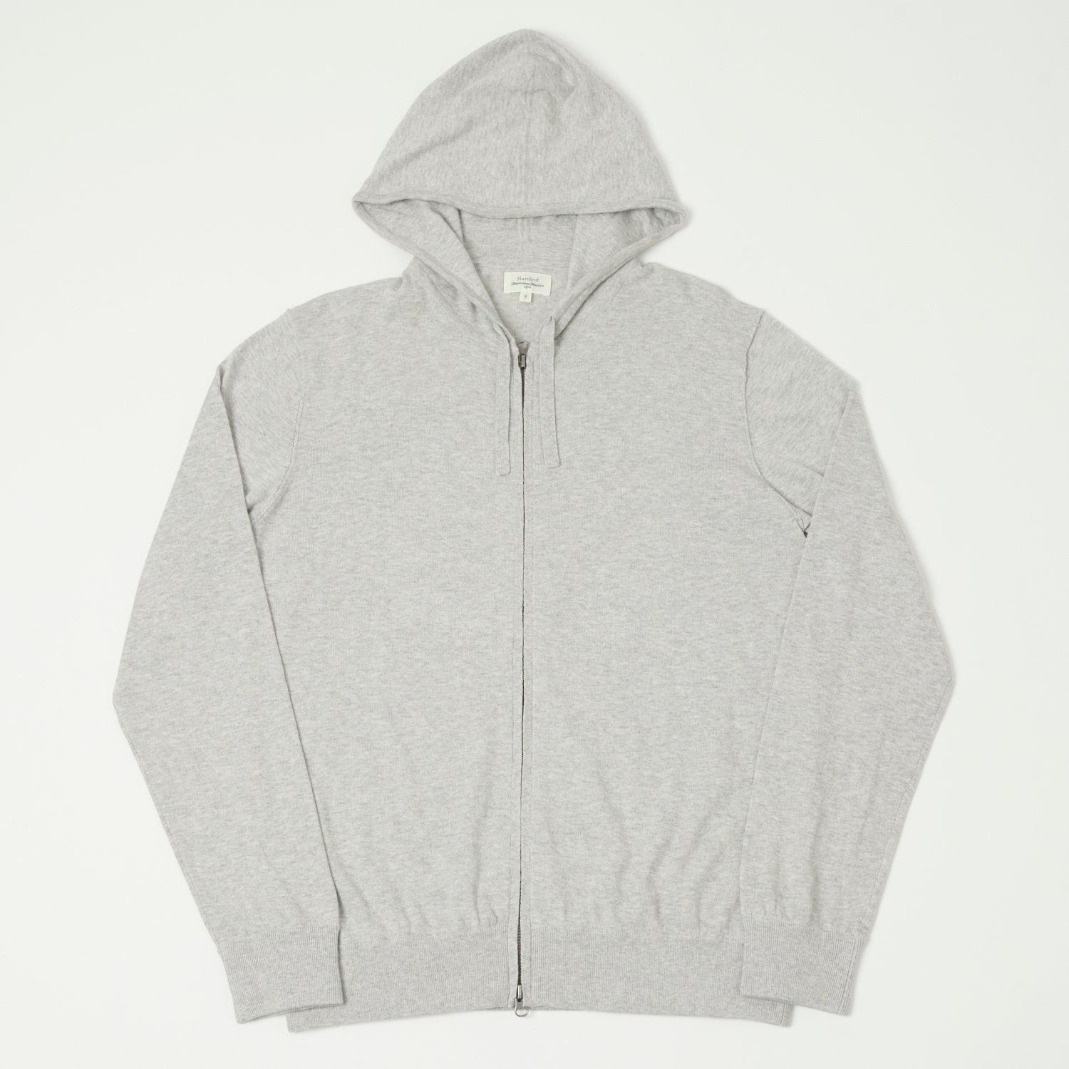 Hartford Lightweight Knitted Hoodie - Grey