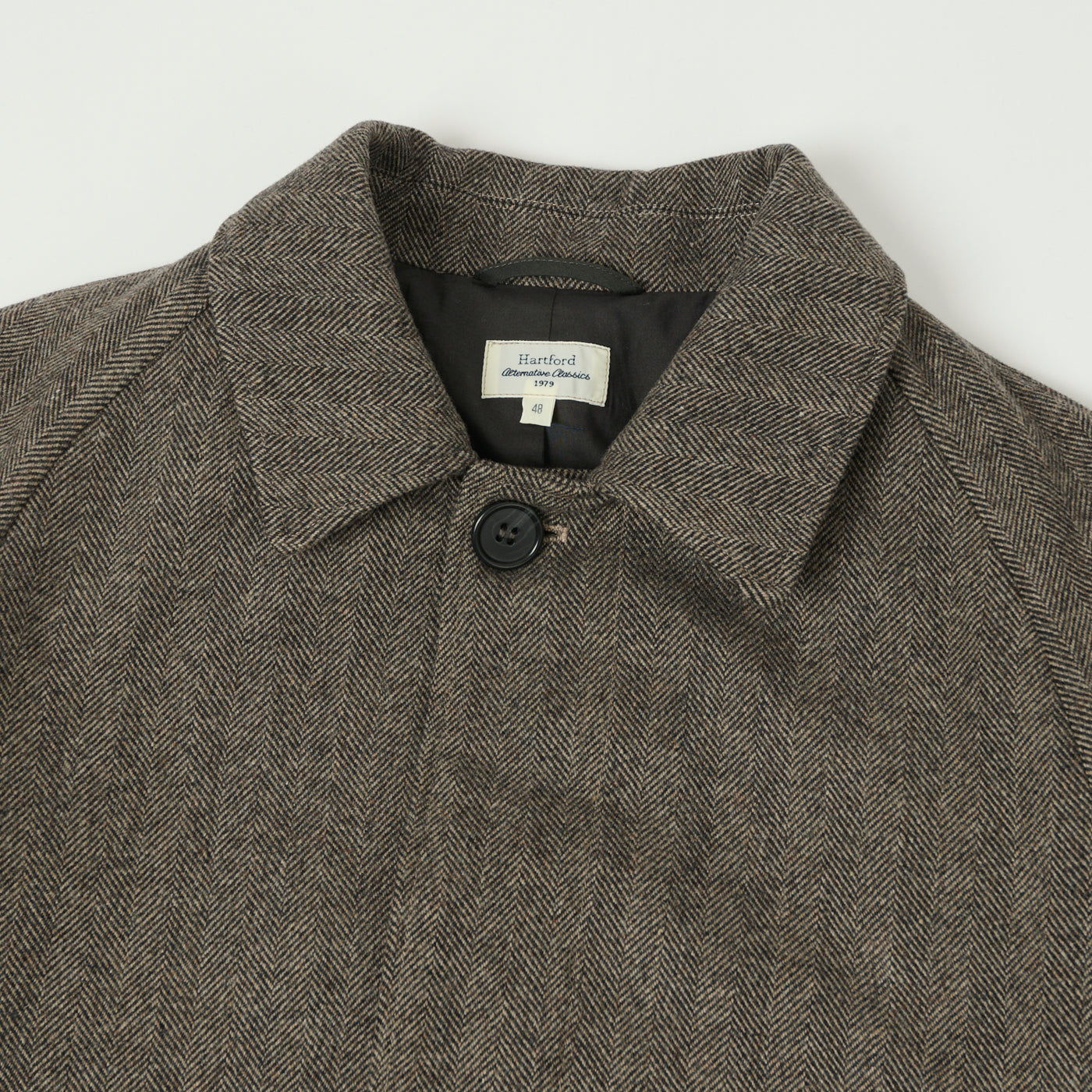Hartford 'Calvin' Raglan Sleeve Coat - Brown