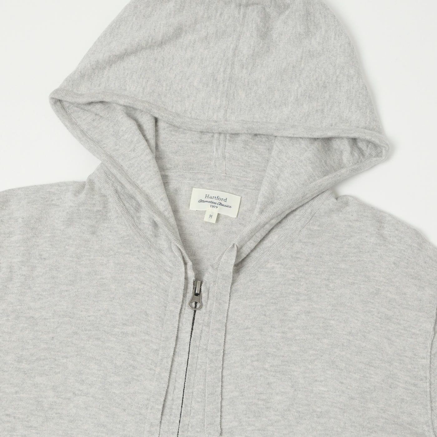 Hartford Lightweight Knitted Hoodie - Grey