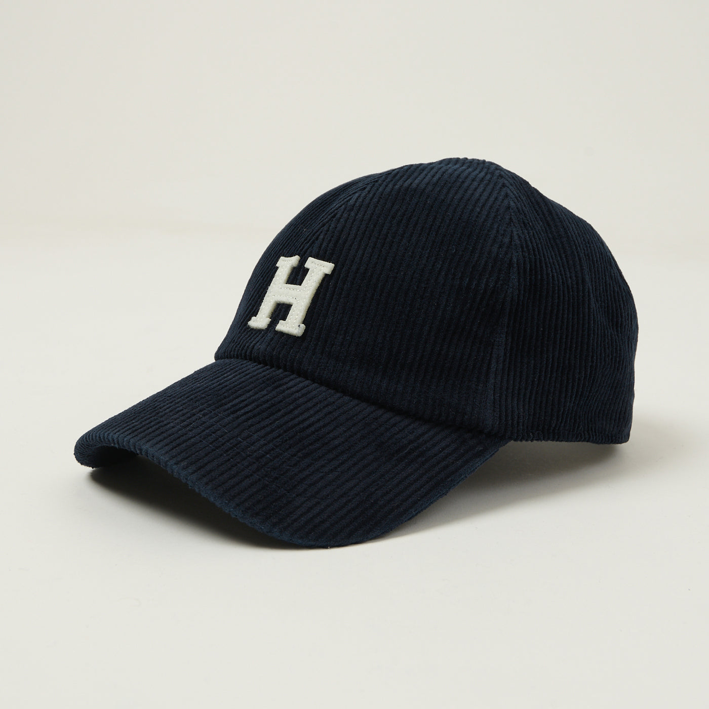 Hartford 'H' Corduroy Baseball Cap - Navy