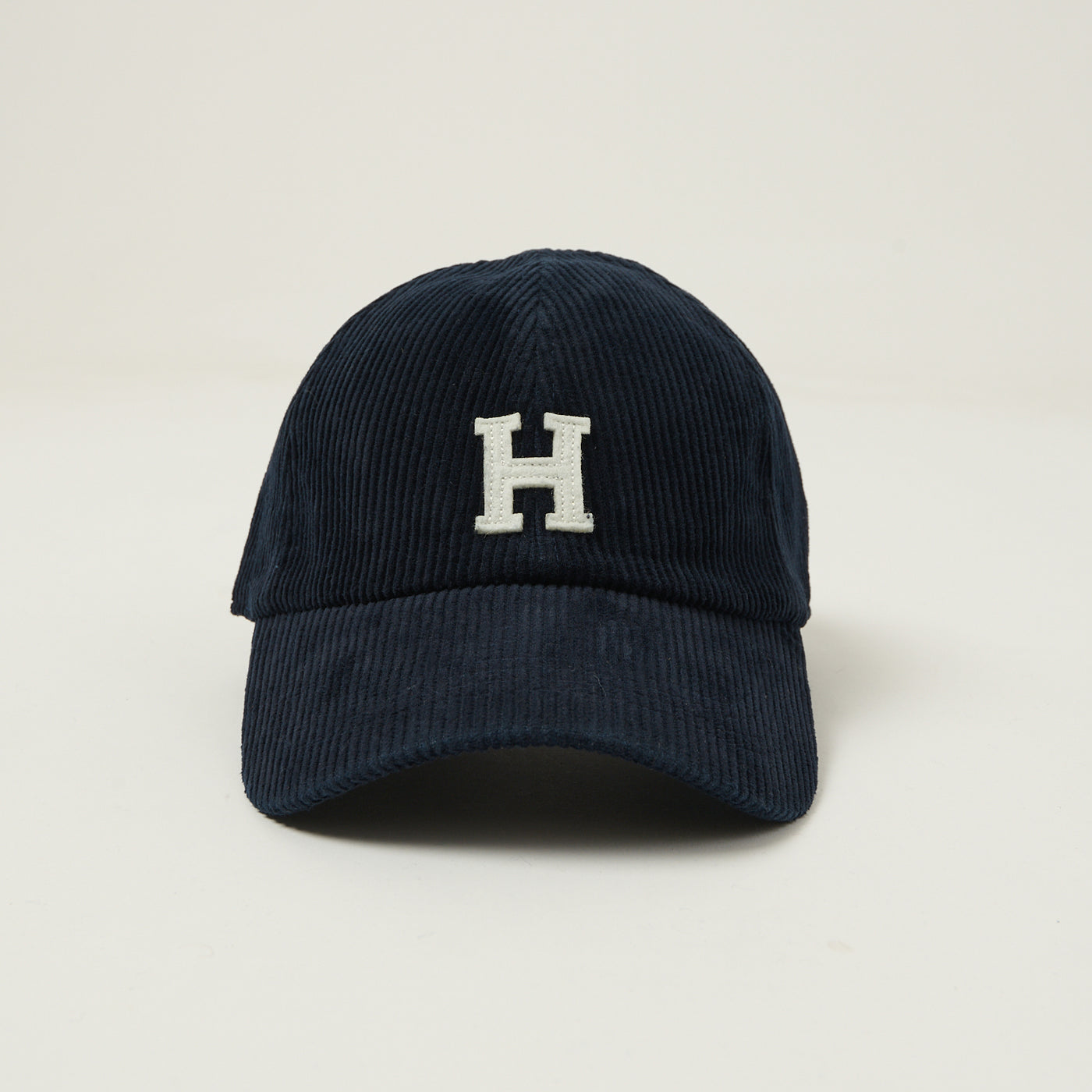 Hartford 'H' Corduroy Baseball Cap - Navy