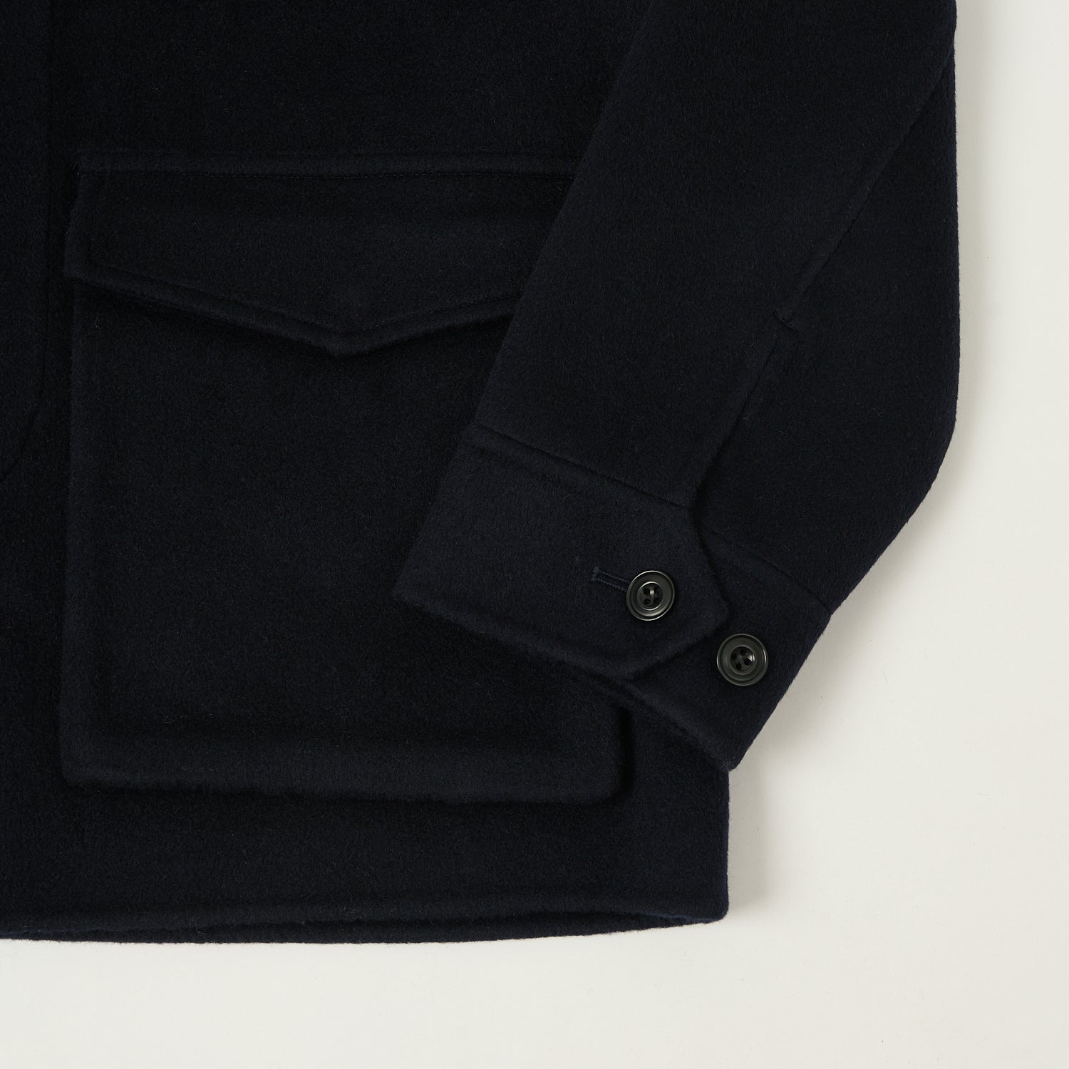 Hartford 'Jake' Wool Field Jacket - Navy