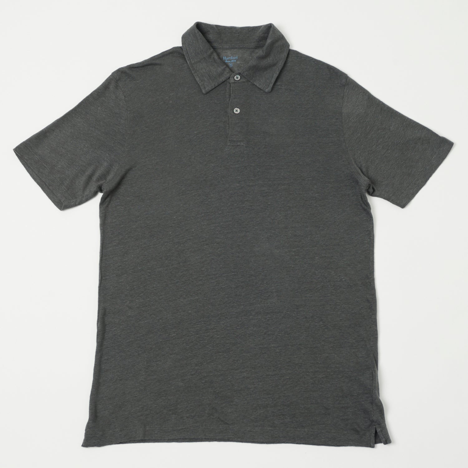 Hartford Linen Polo Shirt - Thunder