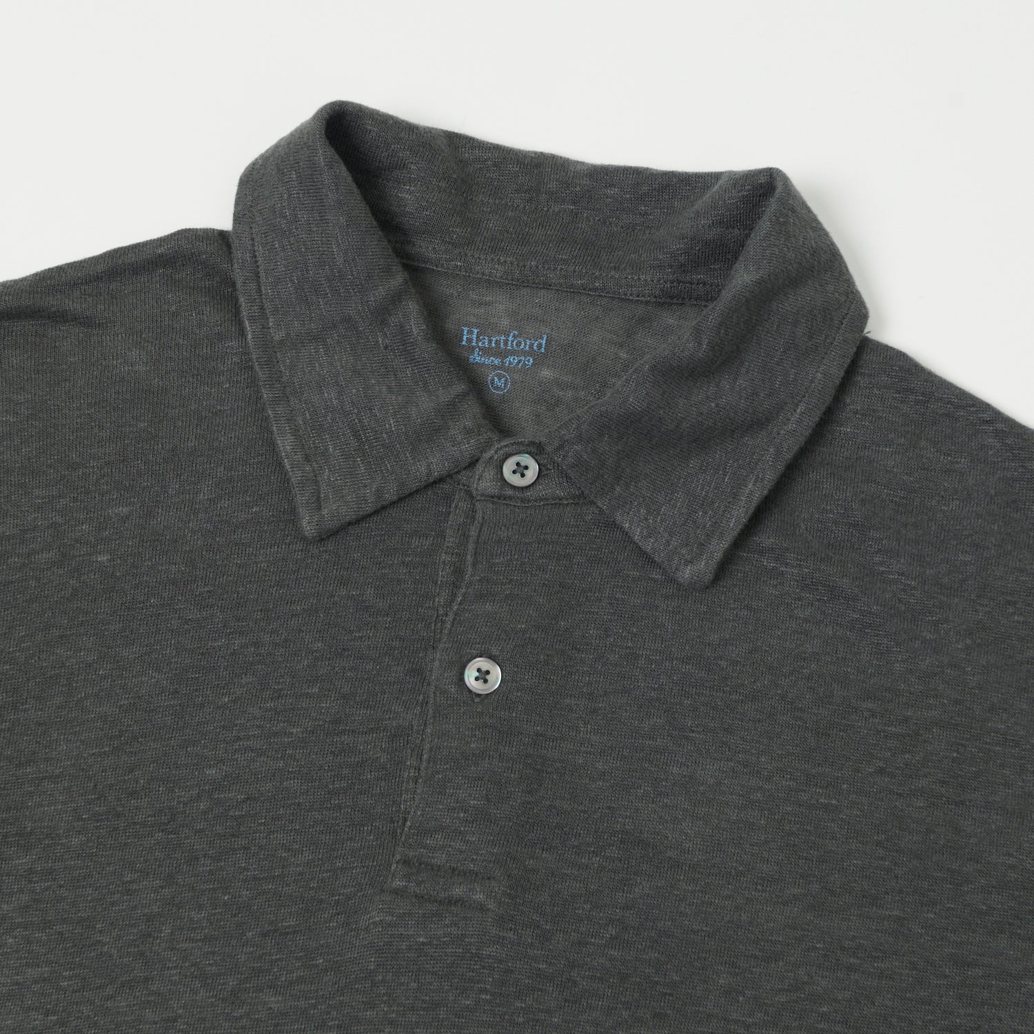 Hartford Linen Polo Shirt - Thunder
