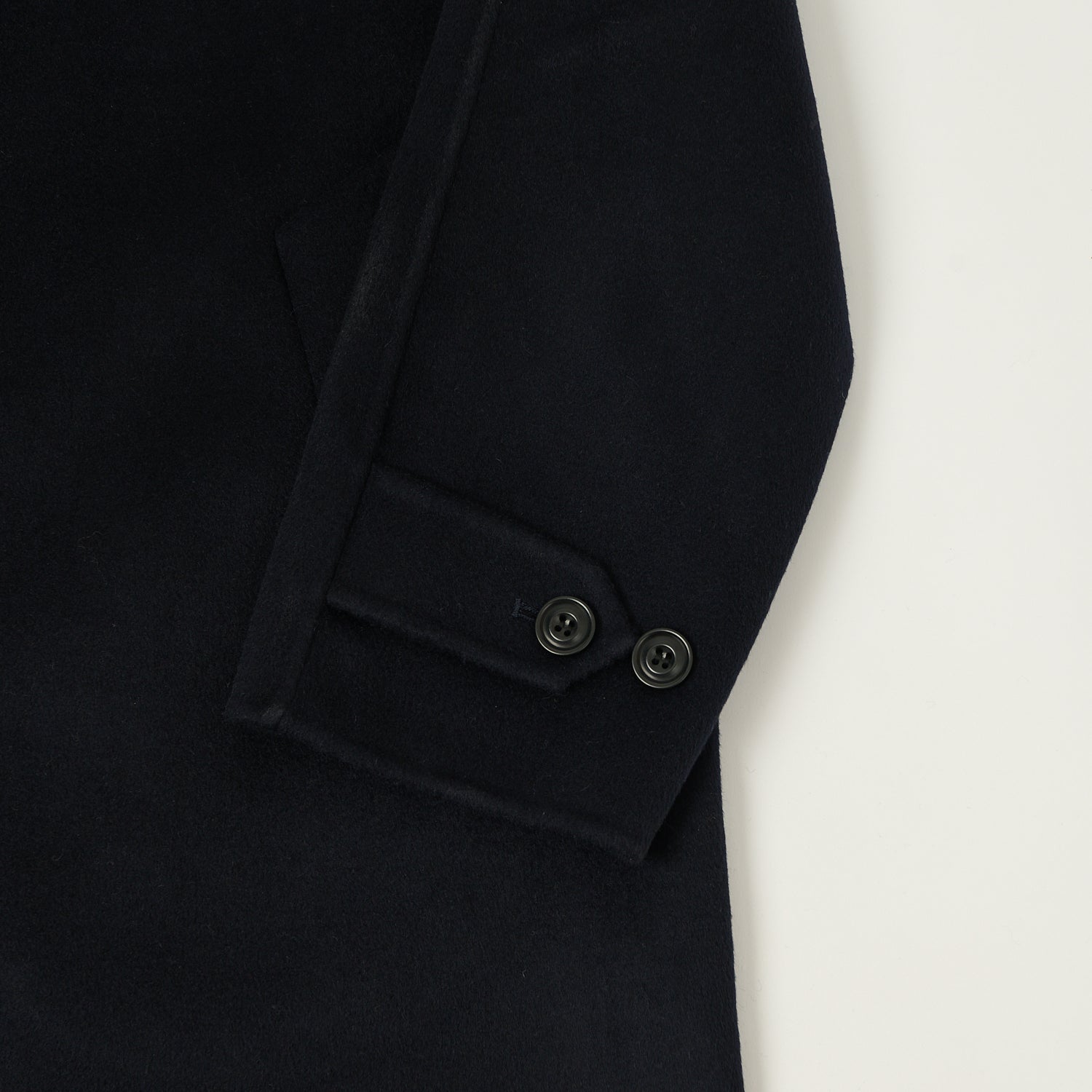 Hartford 'Graig' Wool Balmacaan Coat - Navy