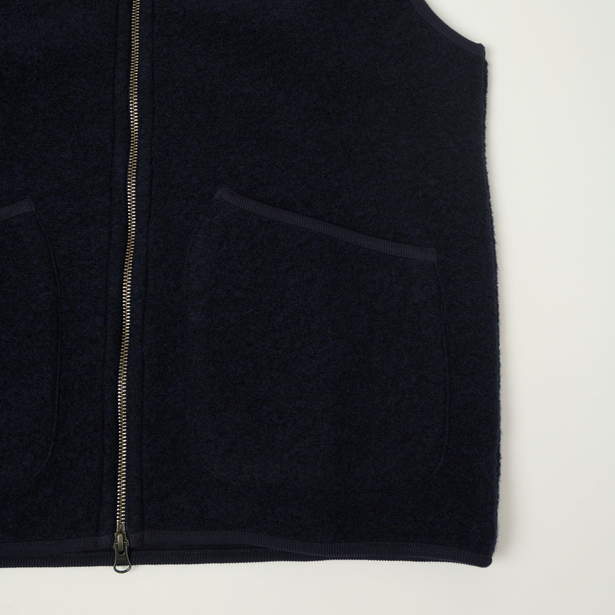 Hartford Knitted Wool Vest - Navy