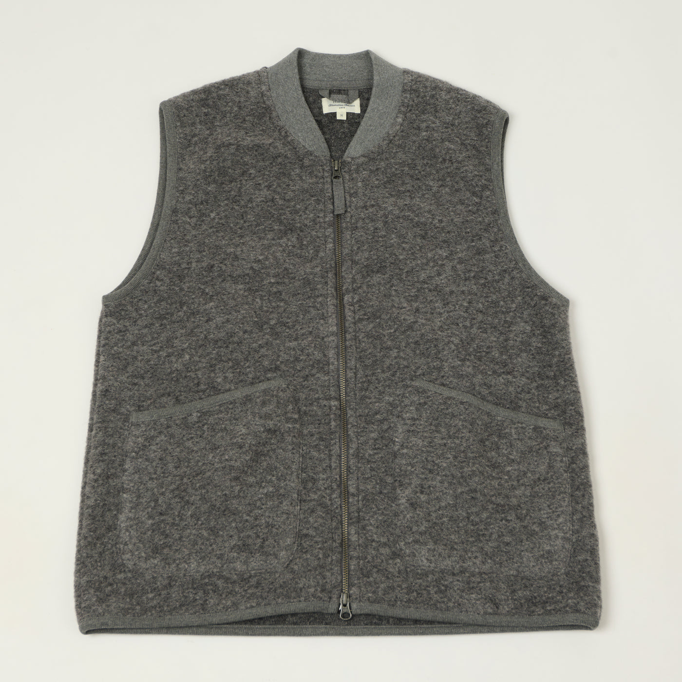 Hartford Knitted Wool Vest - Grey