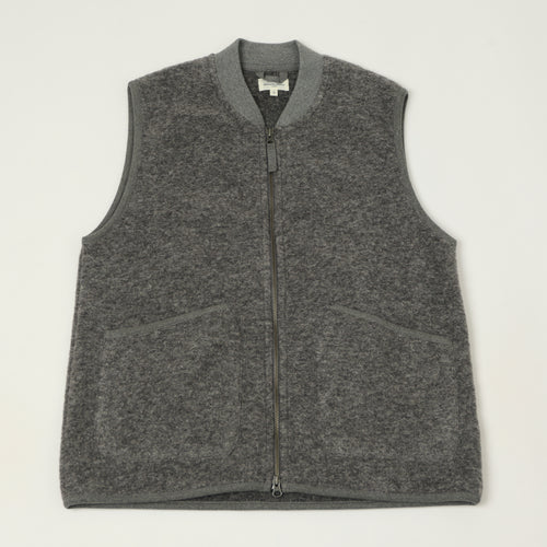 Hartford Knitted Wool Vest - Grey