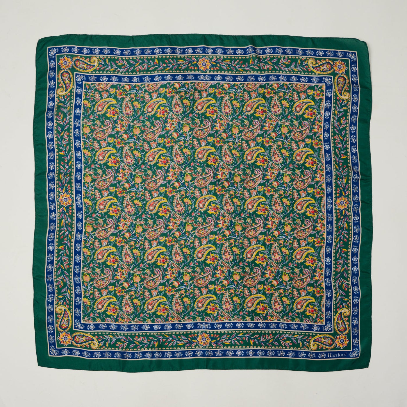 Hartford Bright Paisley Bandana - Green