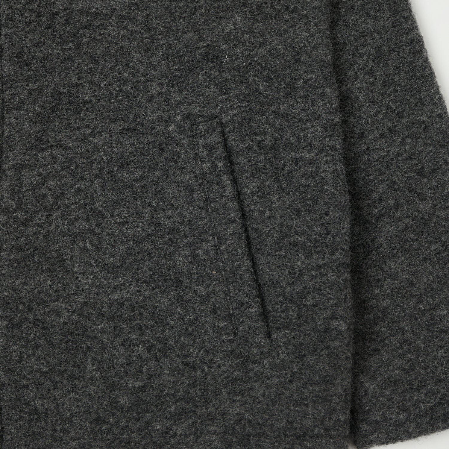 Hartford 'Duane' Knitted Wool Jacket - Charcoal