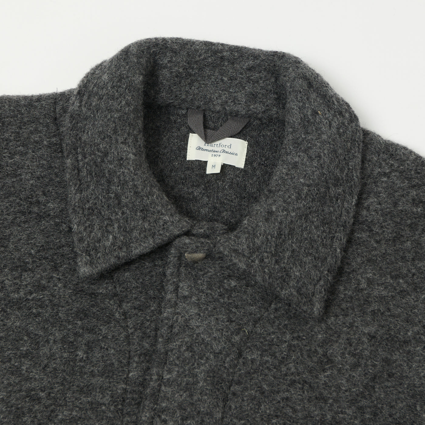 Hartford 'Duane' Knitted Wool Jacket - Charcoal