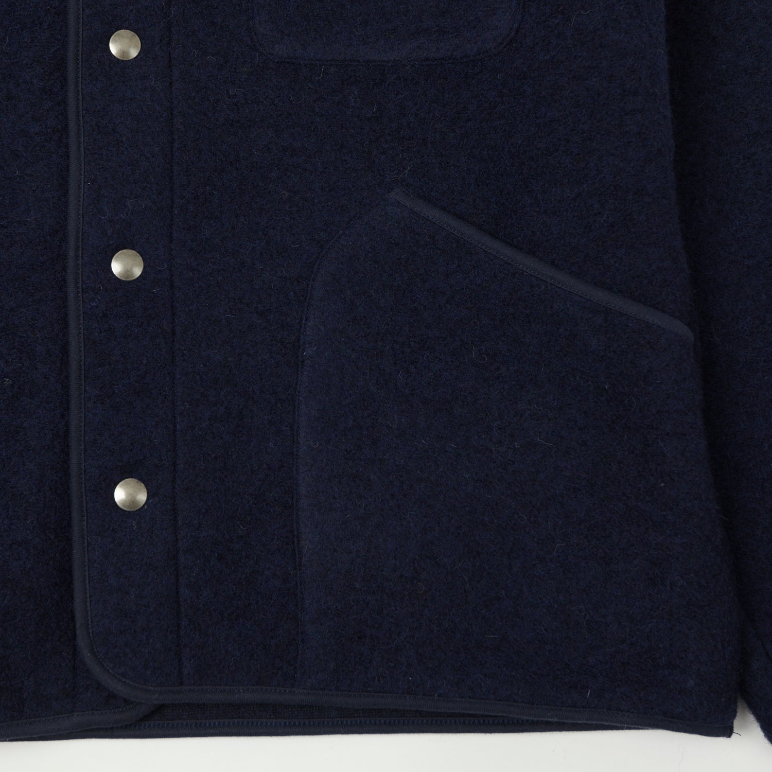 Hartford 'Jason' Knitted Wool Jacket - Navy