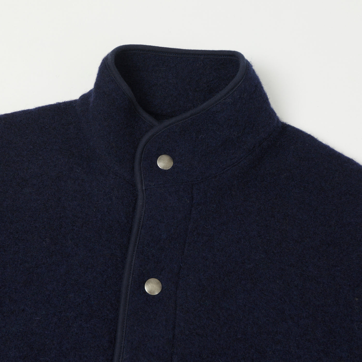 Hartford 'Jason' Knitted Wool Jacket - Navy