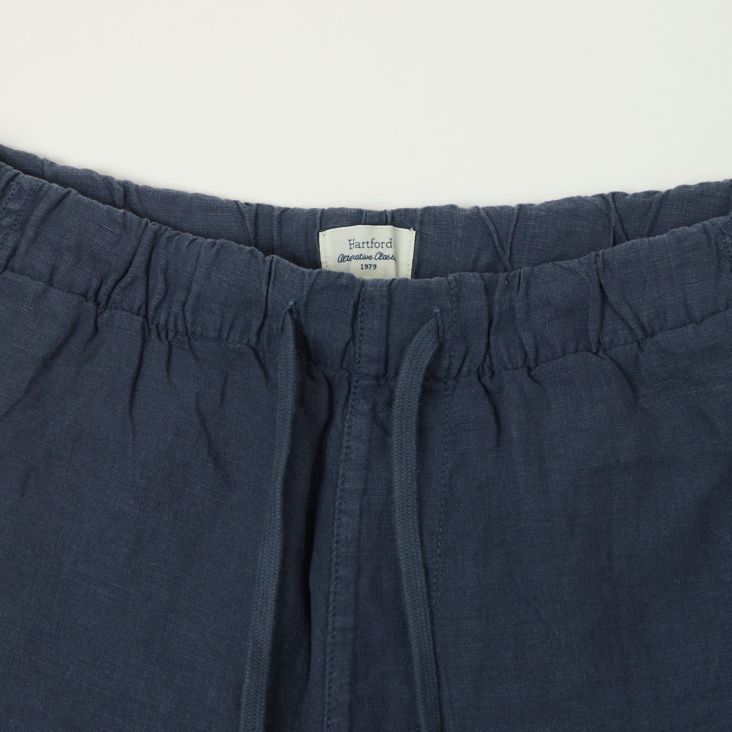 Hartford 'Joggy' Linen Short - Navy