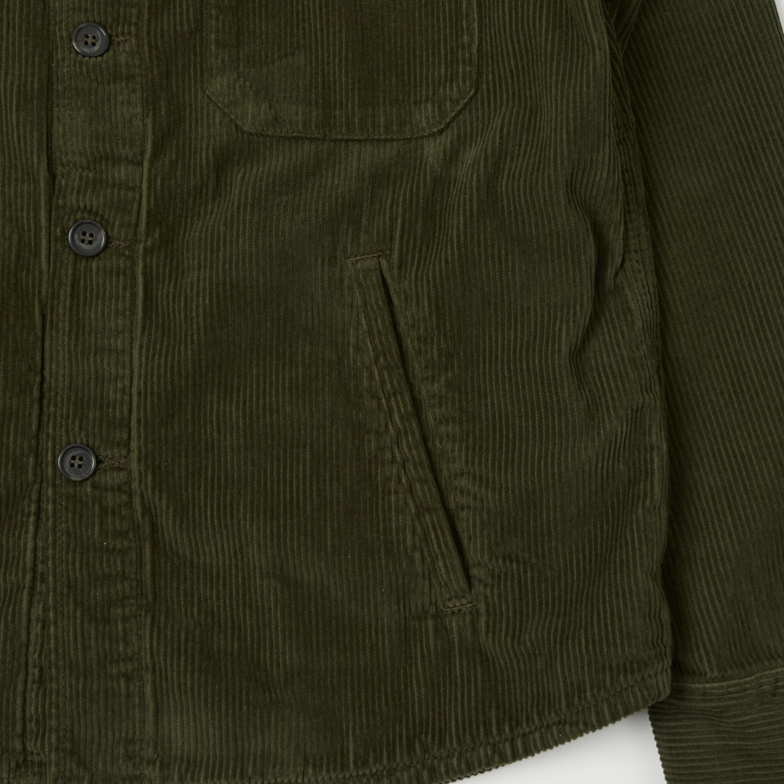 Hartford 'Joyce' Corduroy Work Shirt - Army