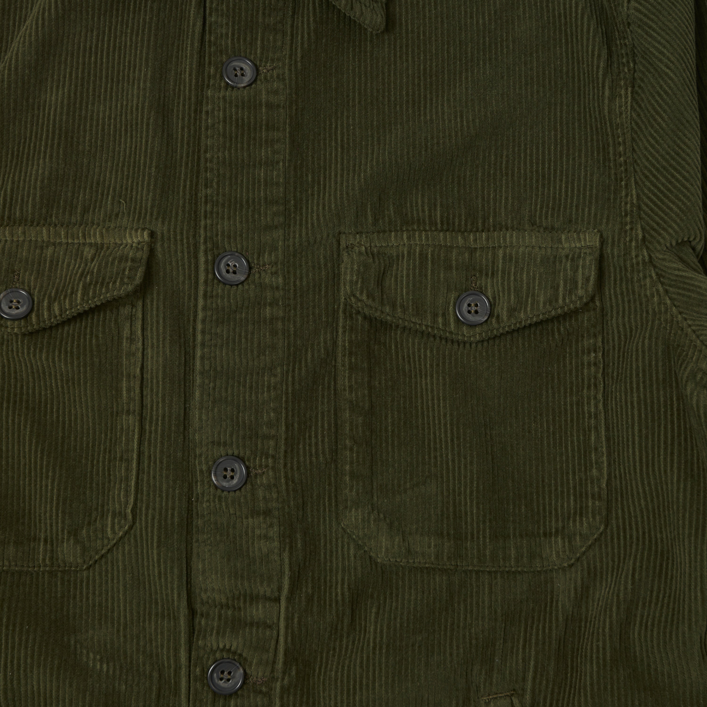Hartford 'Joyce' Corduroy Work Shirt - Army