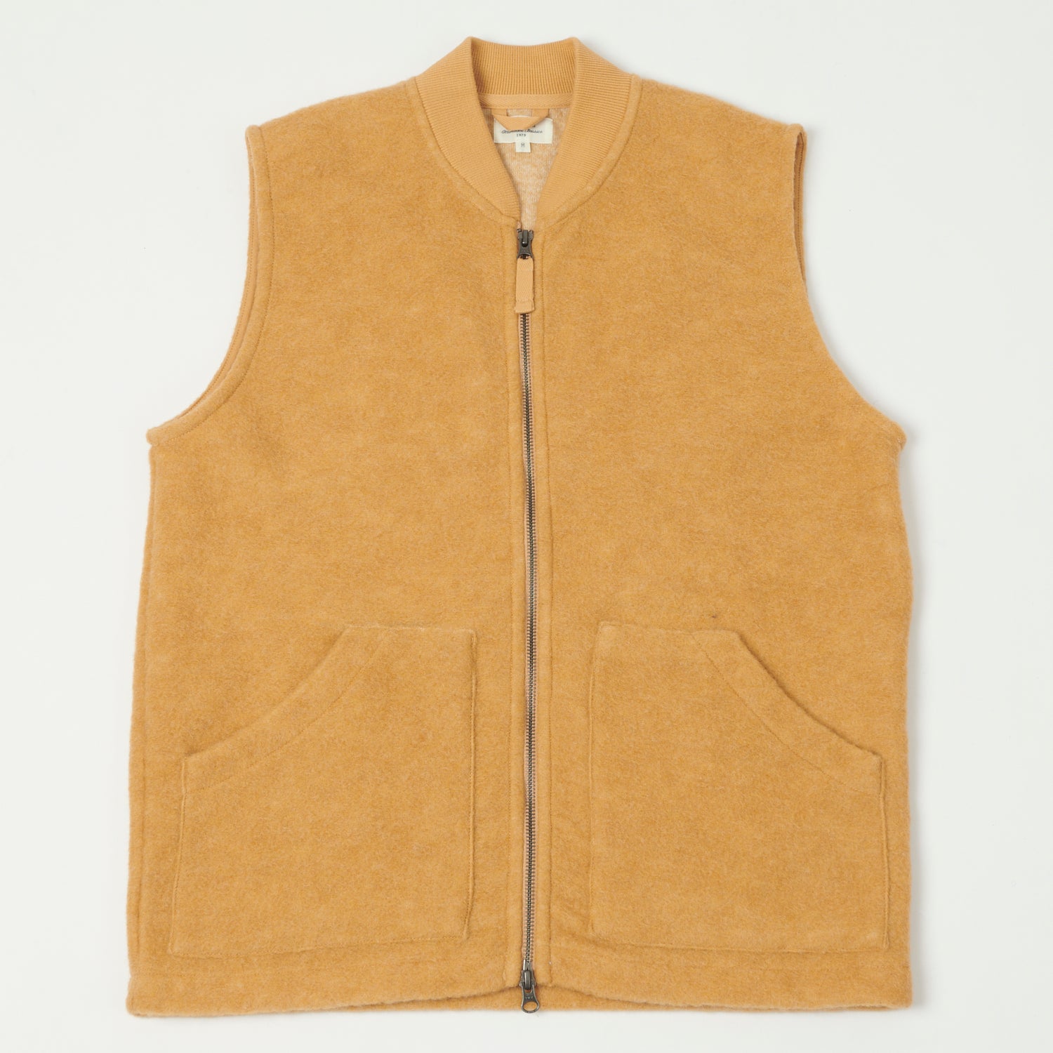 Hartford Knitted Wool Vest - Mustard