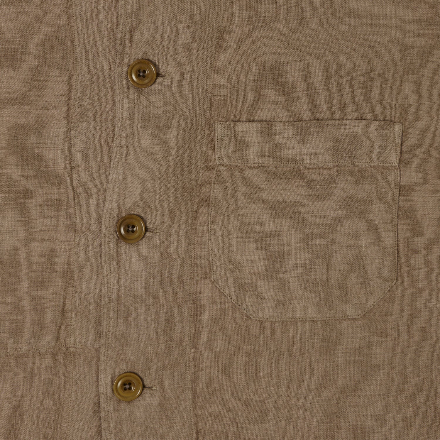 Hartford Linen Chore Jacket  - Cigar