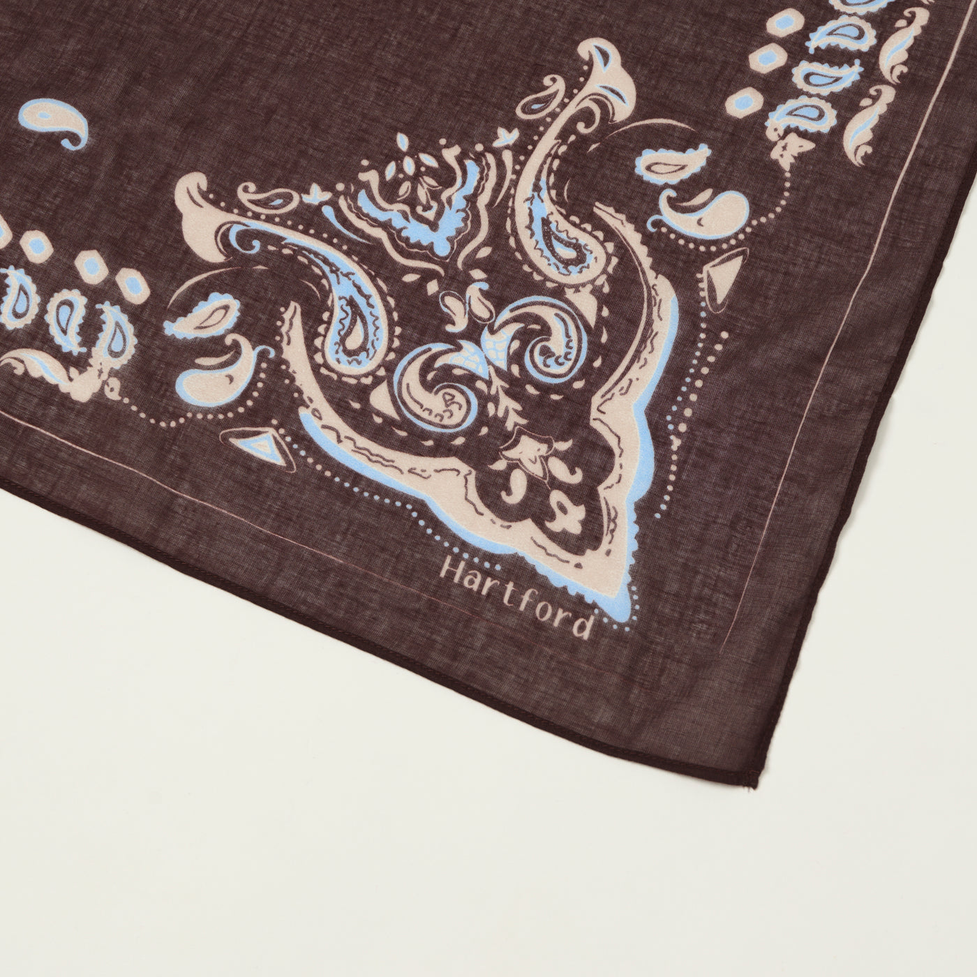 Hartford Paisley Cotton Bandana - Wood
