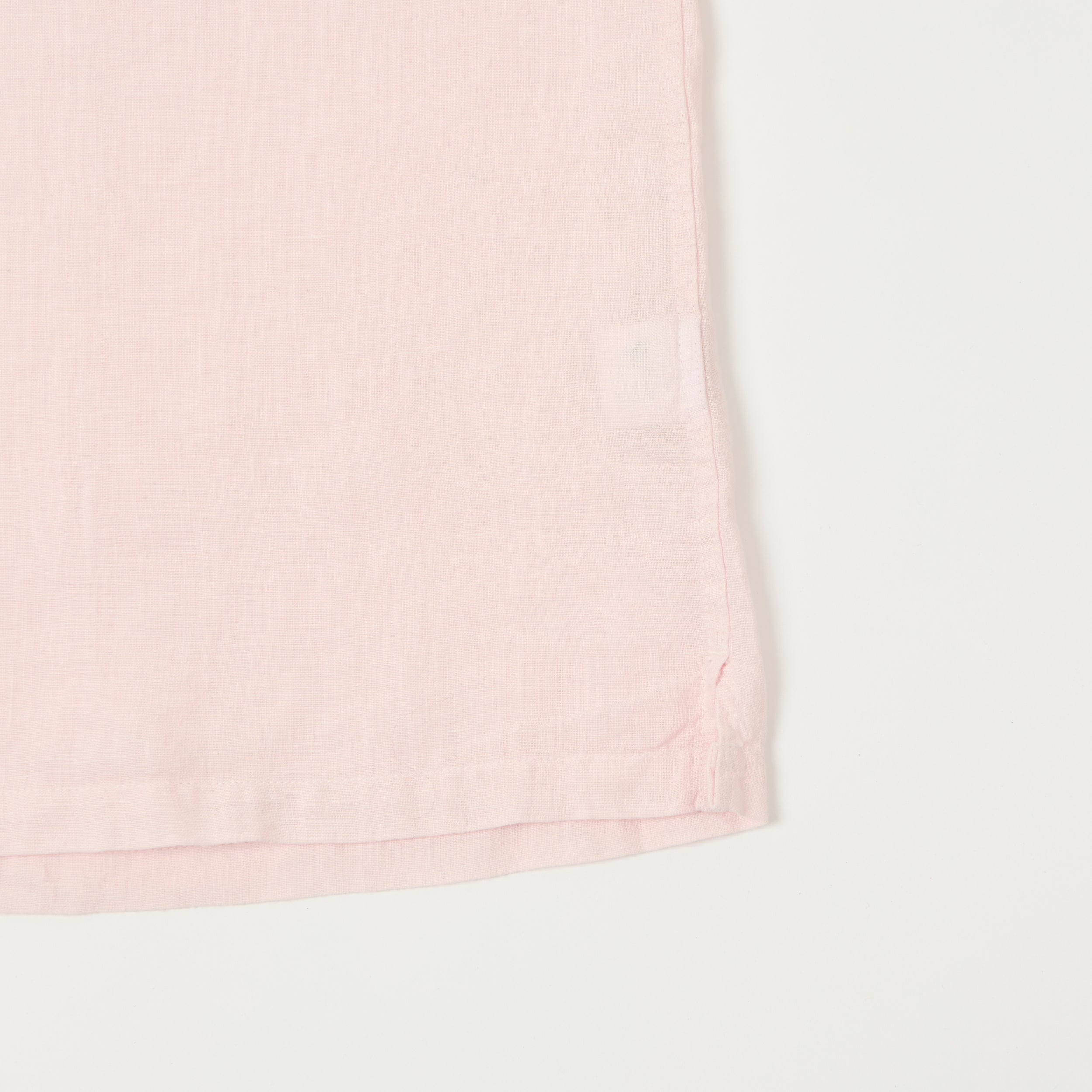 Hartford 'Palm' Camp Collar Linen Shirt - Shell Pink