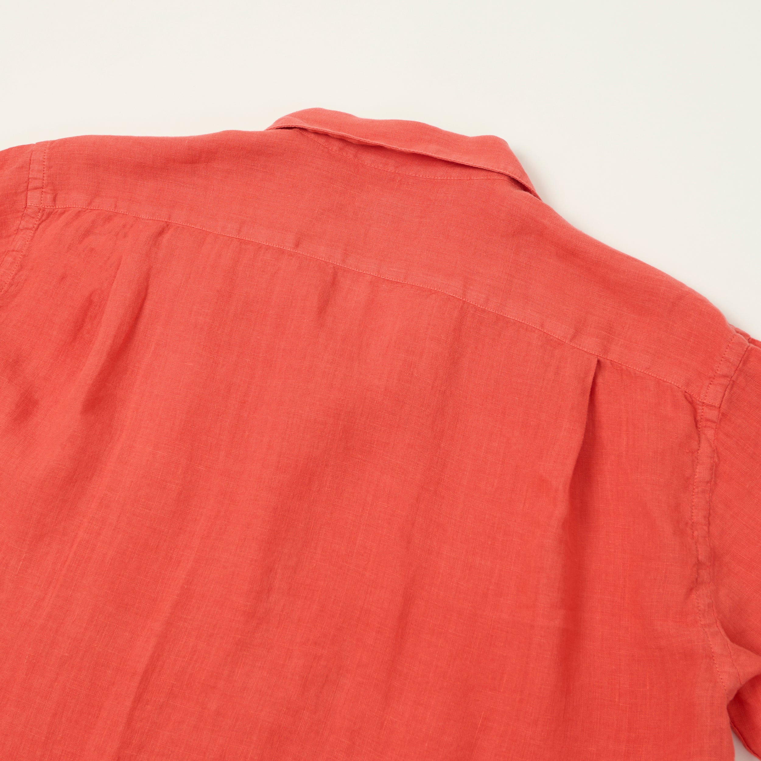 Hartford 'Palmito' Short Sleeve Summer Shirt - Faded Tomato