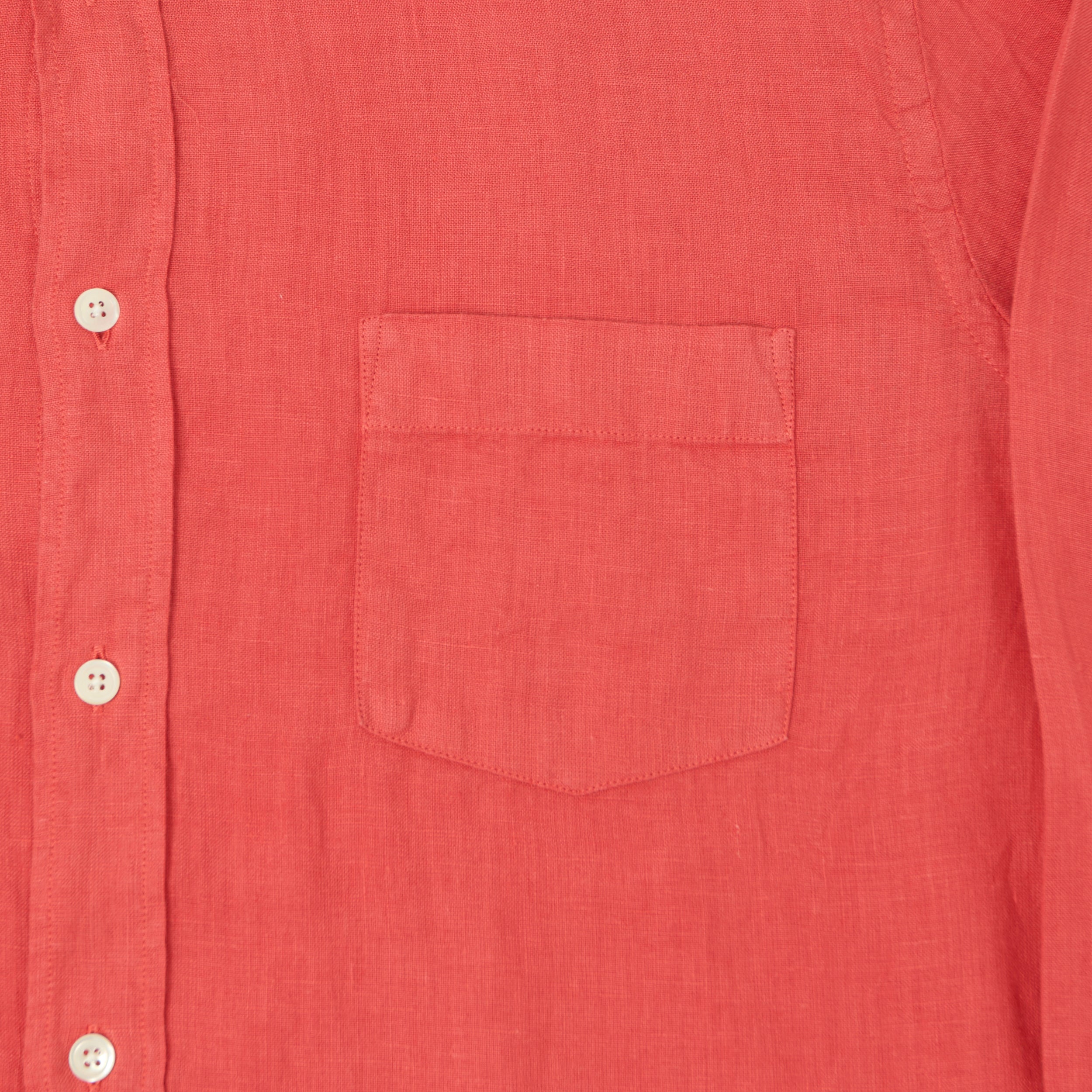 Hartford 'Paul' Linen Shirt - Tomato