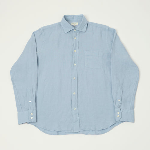Hartford 'Paul' Linen Shirt - Bleach Blue