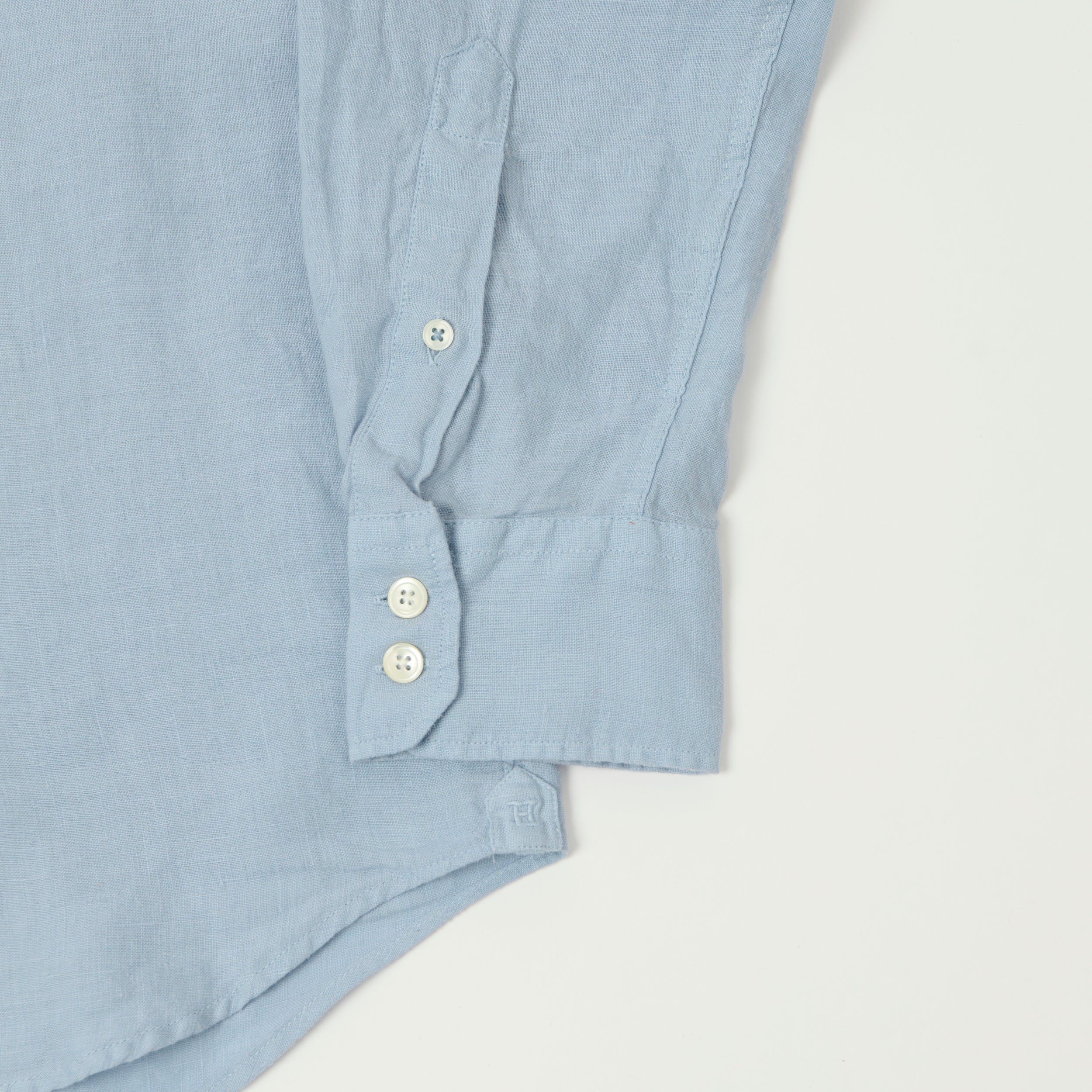 Hartford 'Paul' Linen Shirt - Bleach Blue