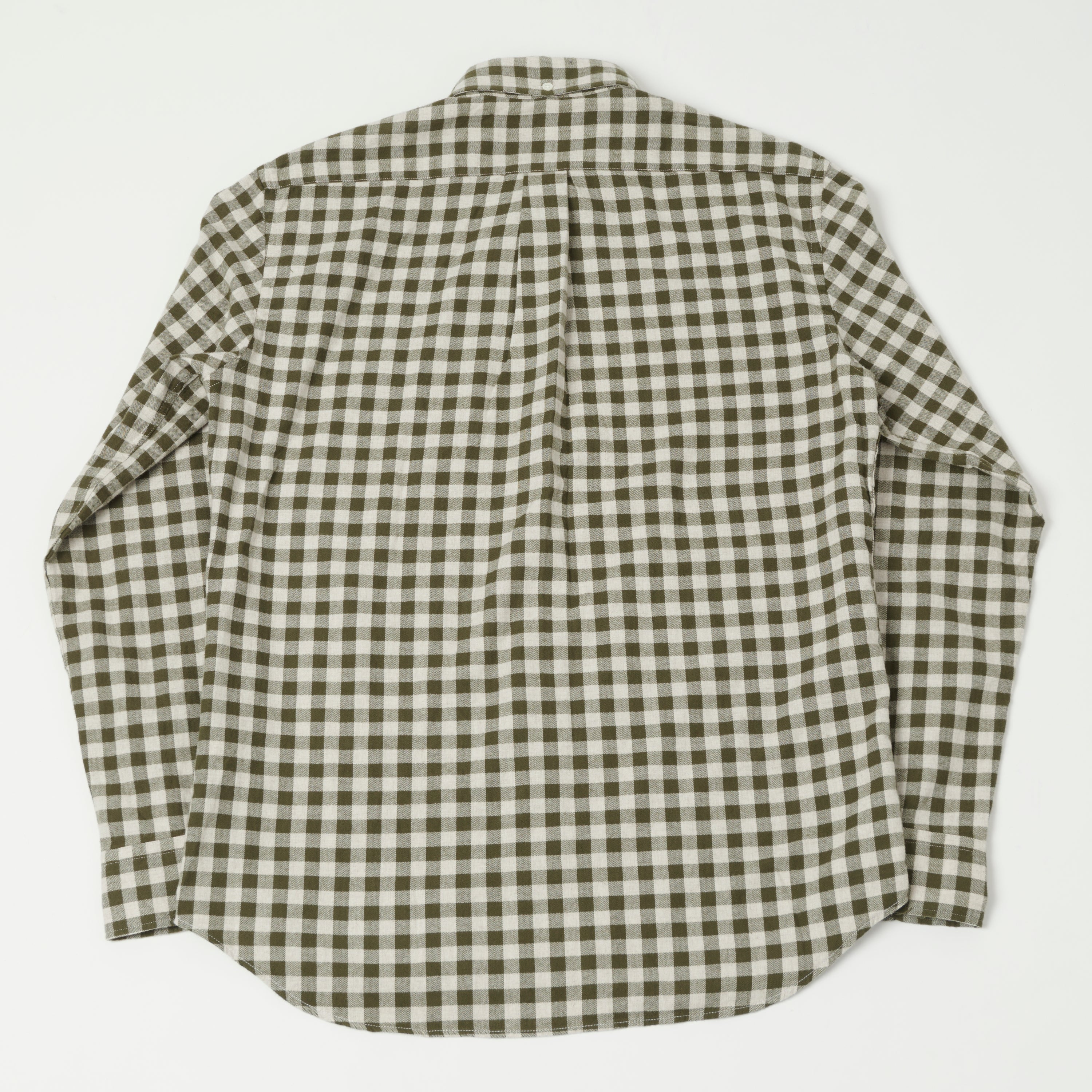 Hartford 'Pitt' Check Flannel Shirt - Military Green