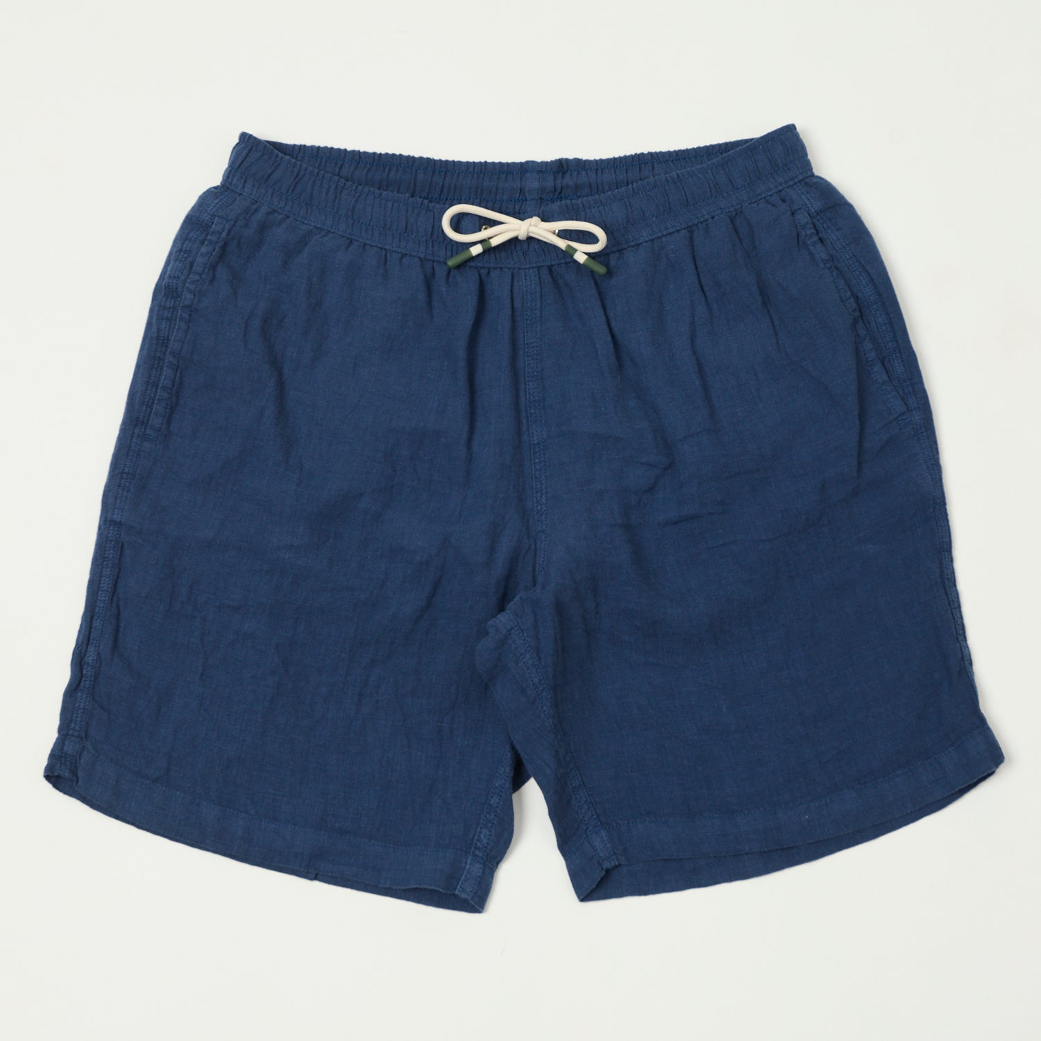 Hartford Linen Swim Shorts - Deep Blue