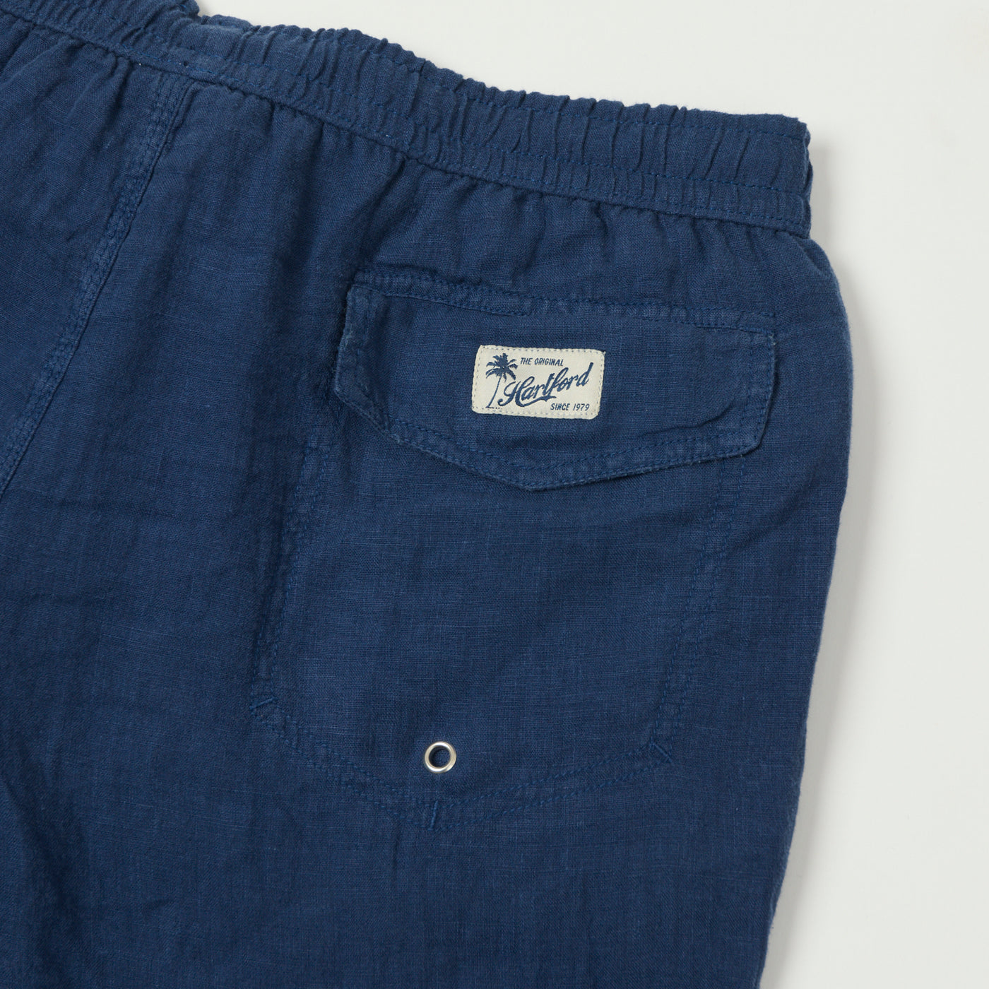 Hartford Linen Swim Shorts - Deep Blue