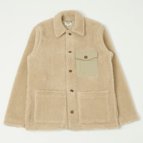 Hartford 'Utility' Fleece Jacket - Beige